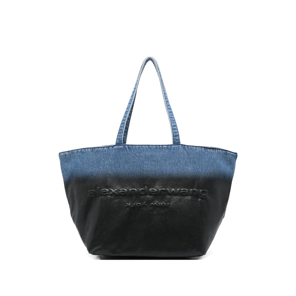 Alexander Wang Large Punch Embossed Tote Bag In Black