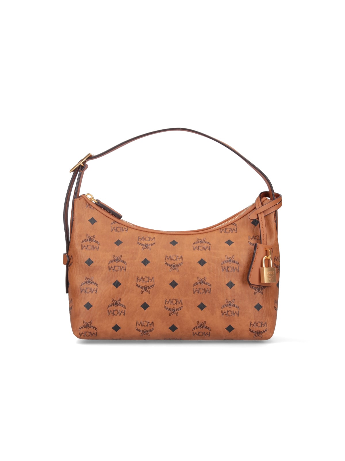 Shop Mcm Arena Hobo Handbag In Brown