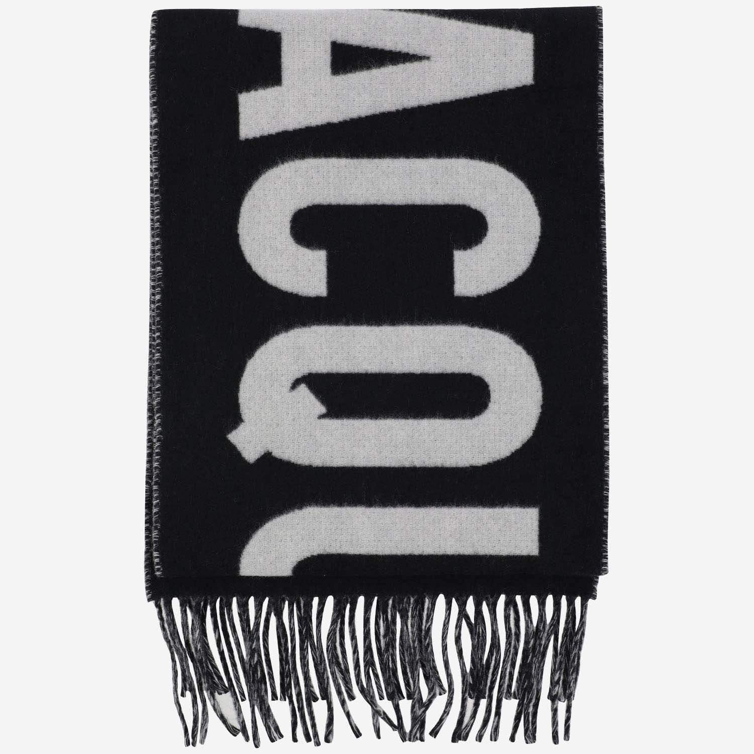Jacquemus Wool Scarf With Maxi Logo