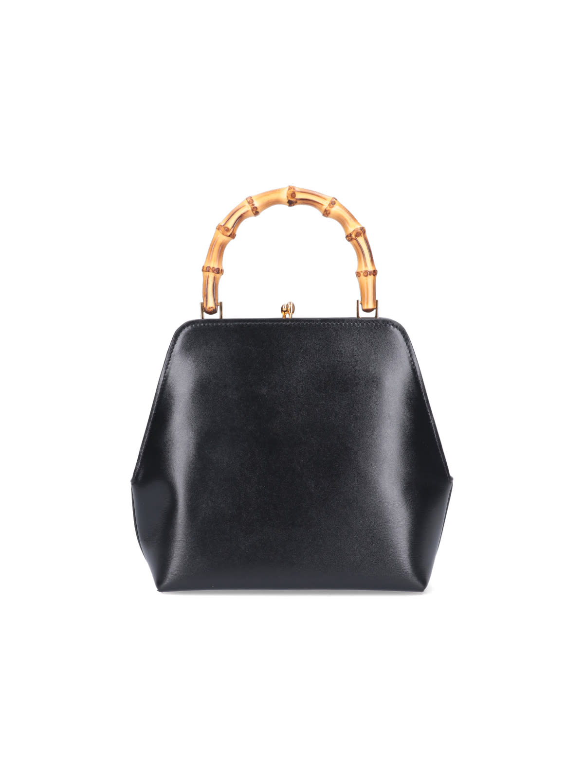 Shop Jil Sander Small Goji Bamboo Bag In Nero