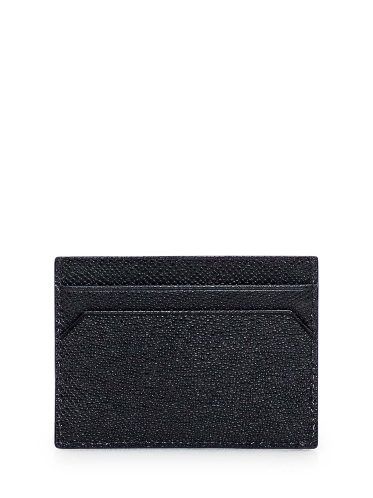 Shop Bally Leather Card Holder In Black