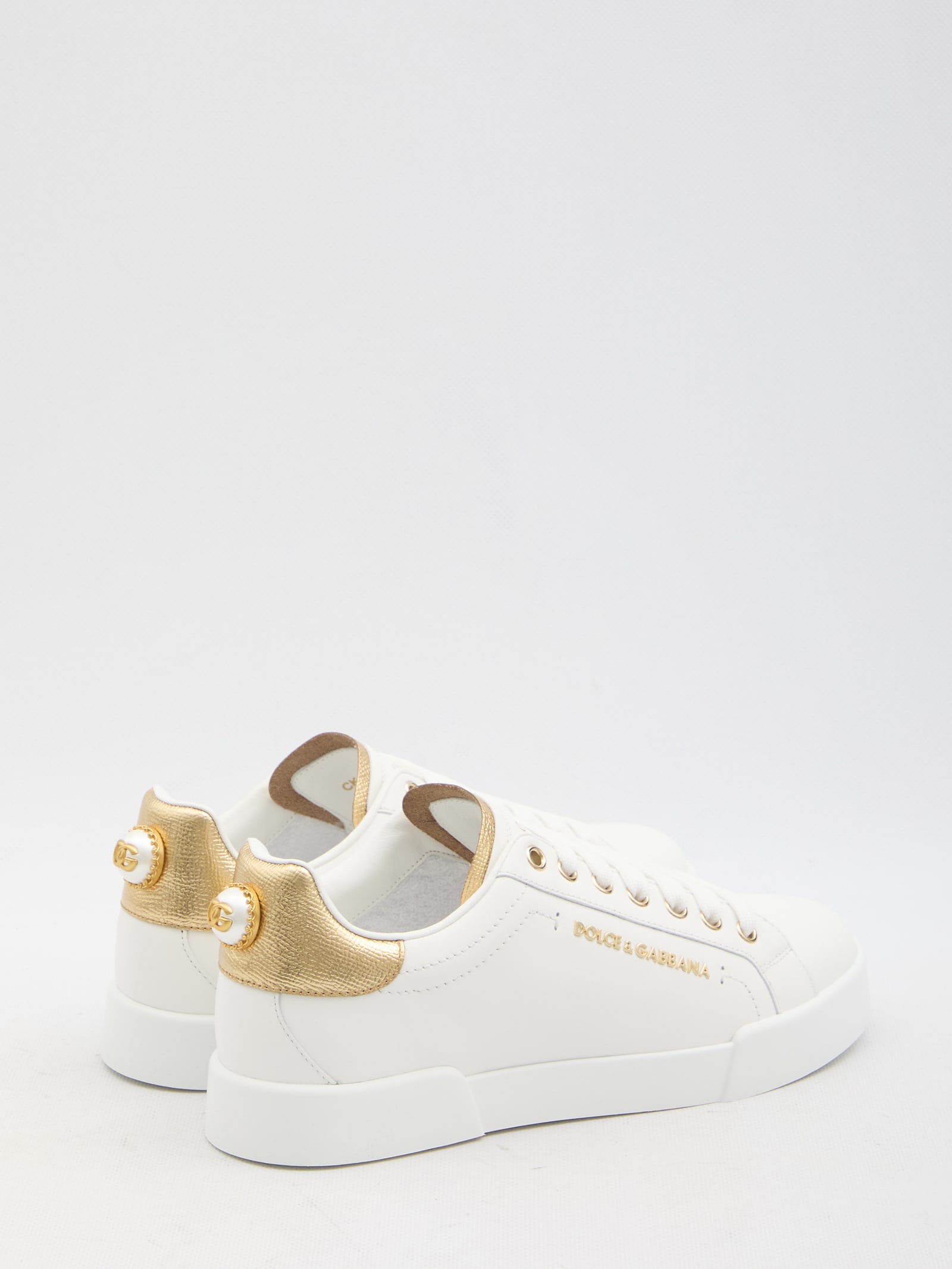 Shop Dolce & Gabbana Portofino Sneakers In White