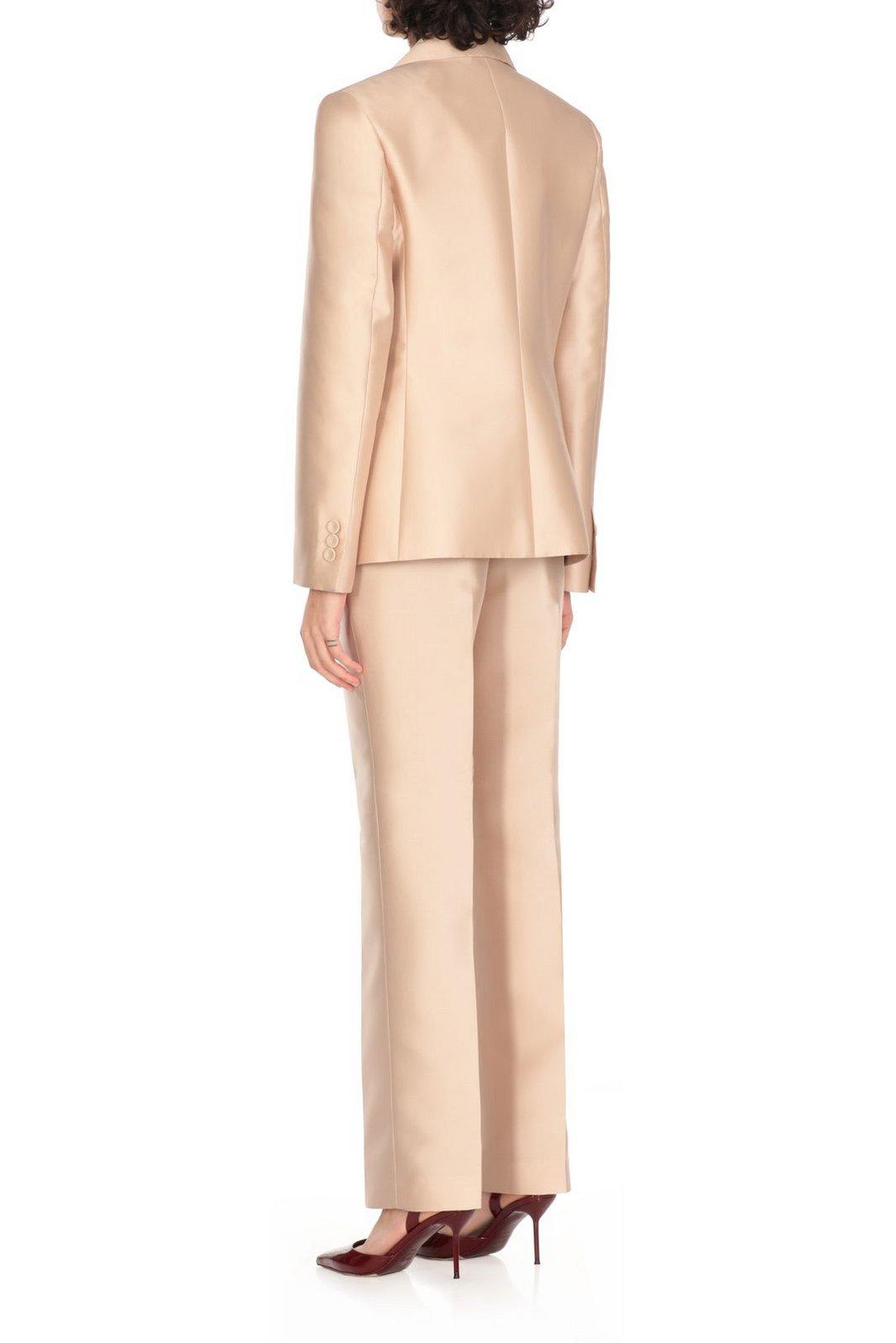 Alberta Ferretti Mikado Cocktail Satin Jacket In Ivory