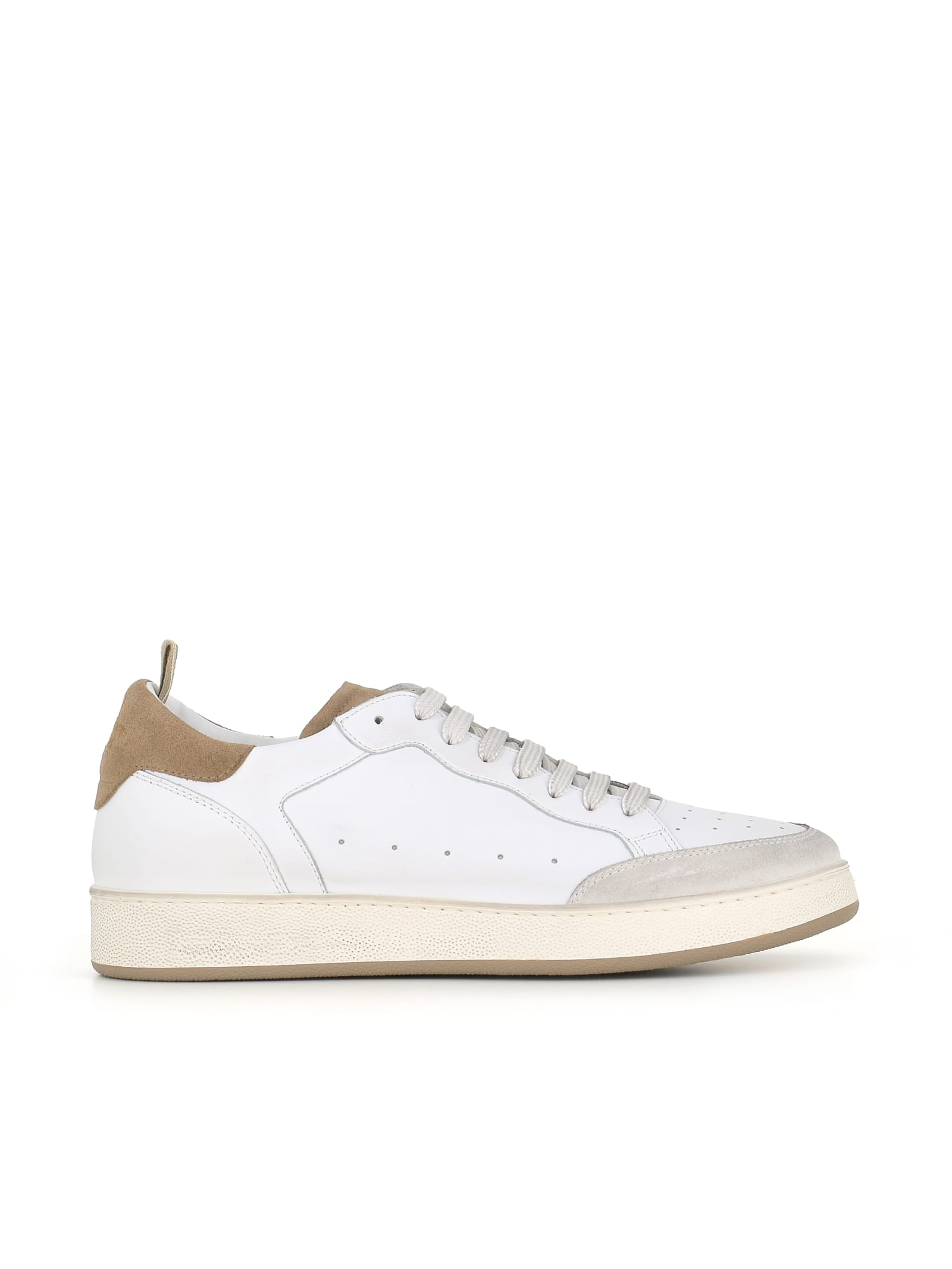 Shop Officine Creative Sneaker The Answer/001 In Bianca/beige