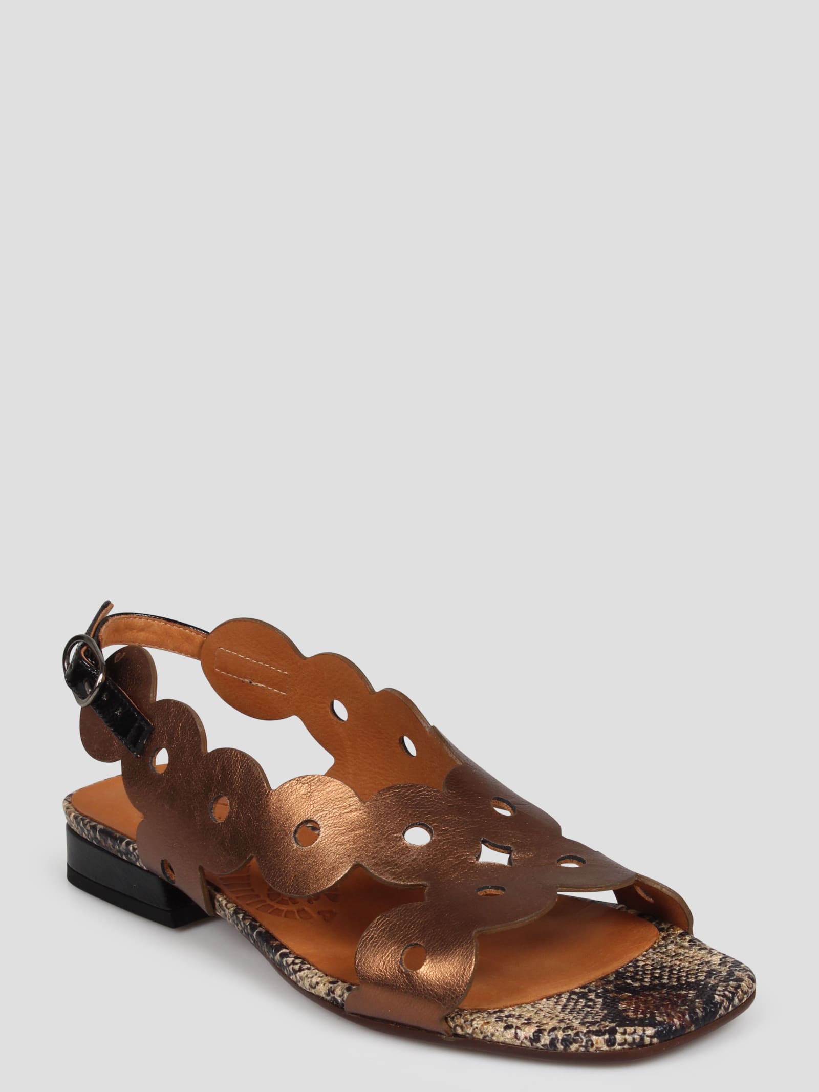 Shop Chie Mihara Teide Sandals In Brown