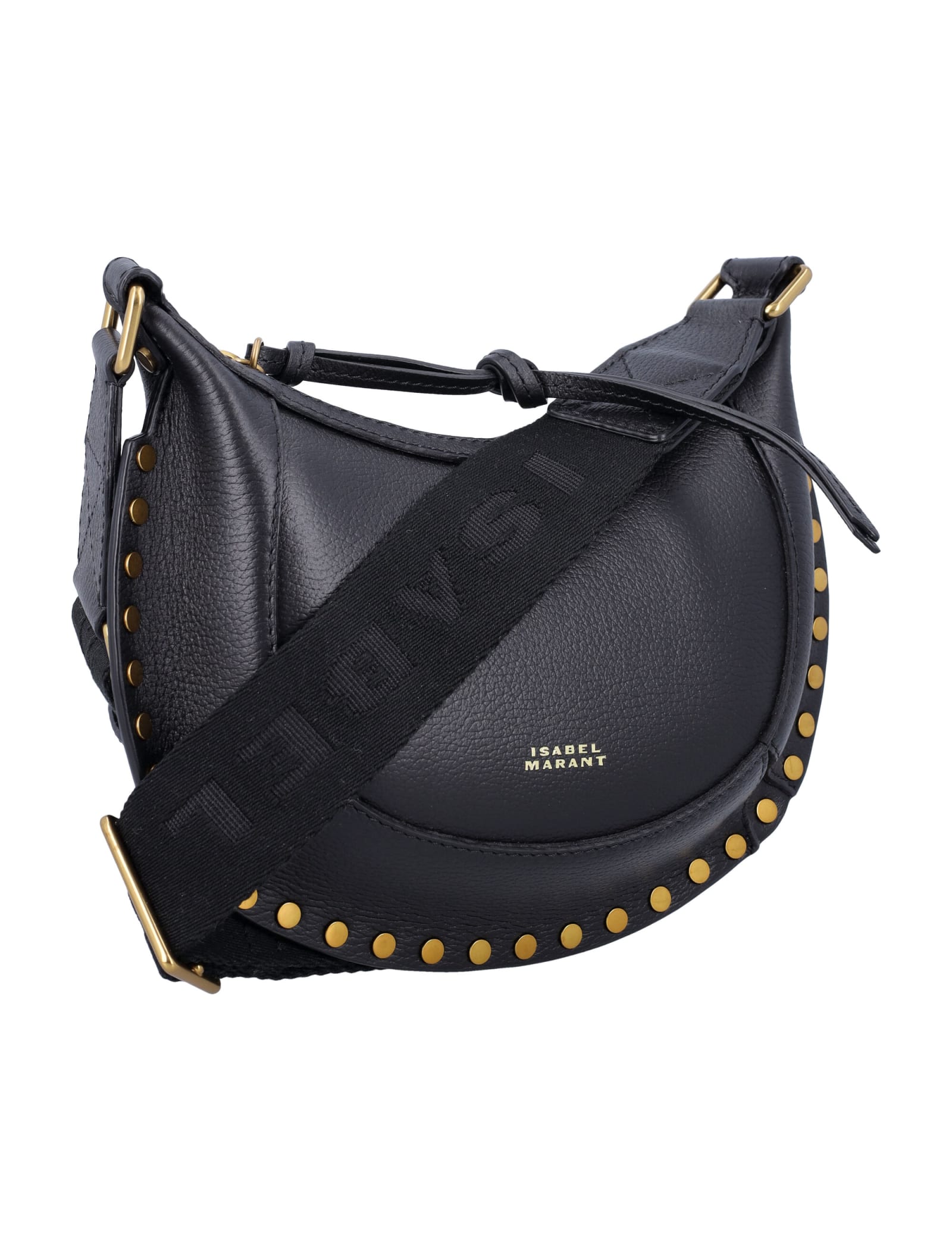 Shop Isabel Marant Mini Moon Bag In Black