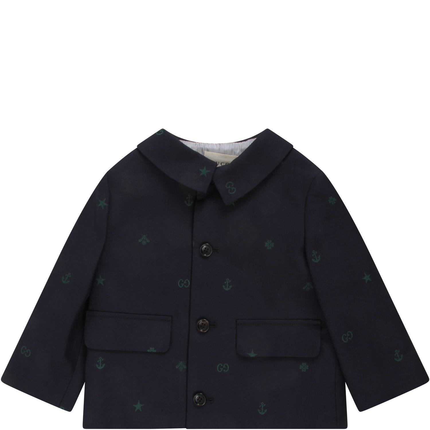 Gucci Blue Jacket For Baby Kid