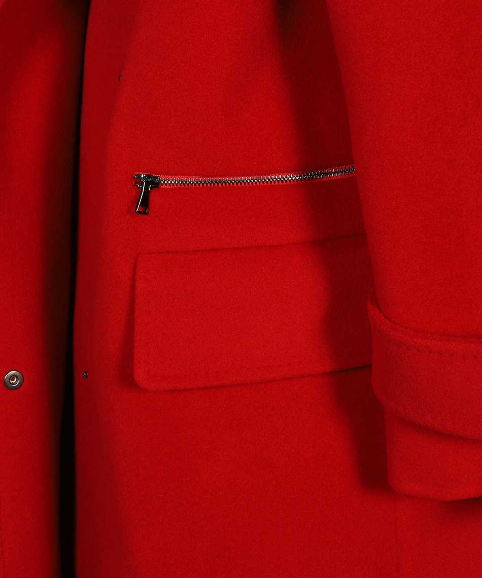 Max Mara Virgin Wool Coat In Red