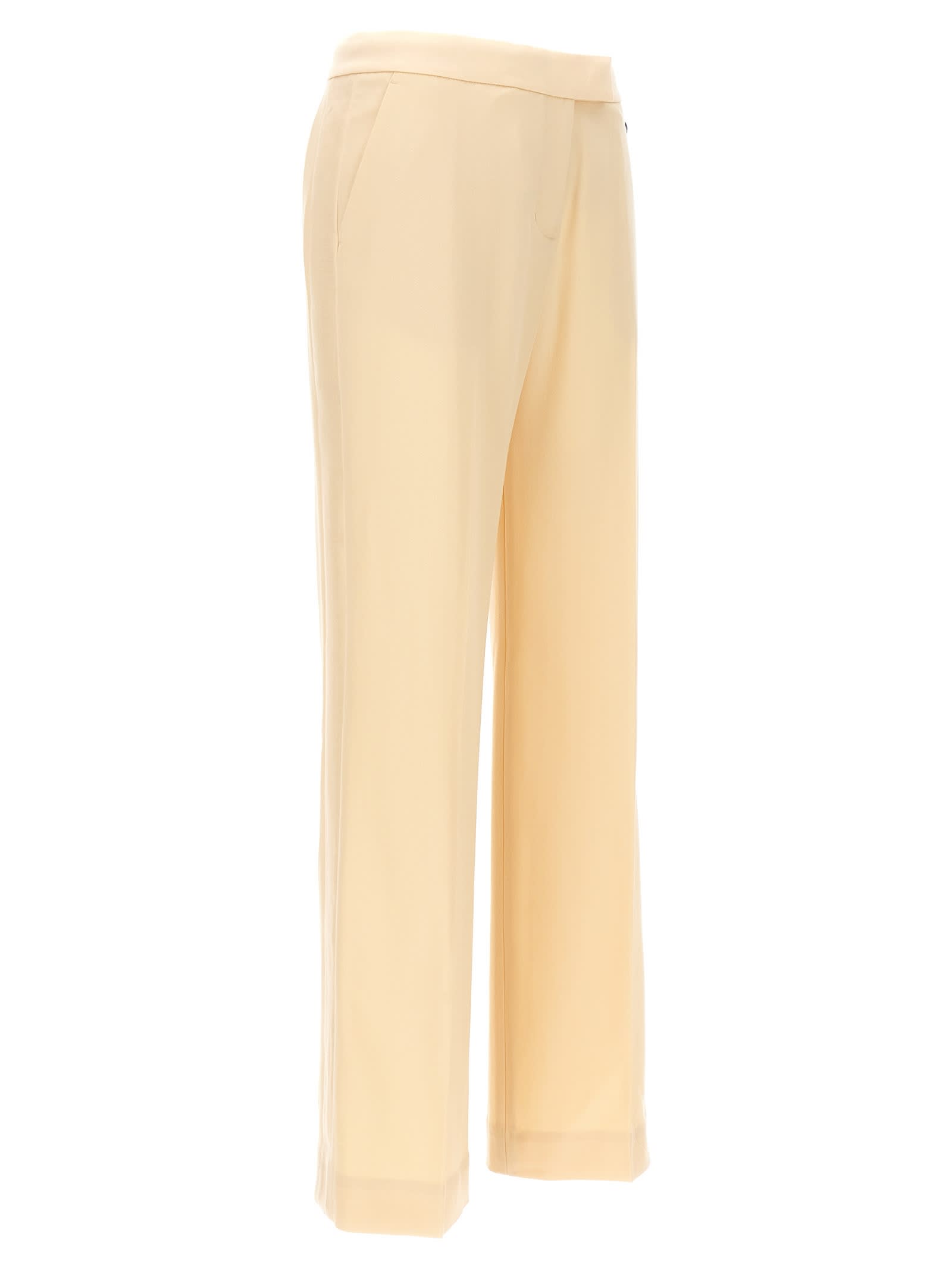 Shop Zimmermann Illustration Straight Tux Pants In Beige