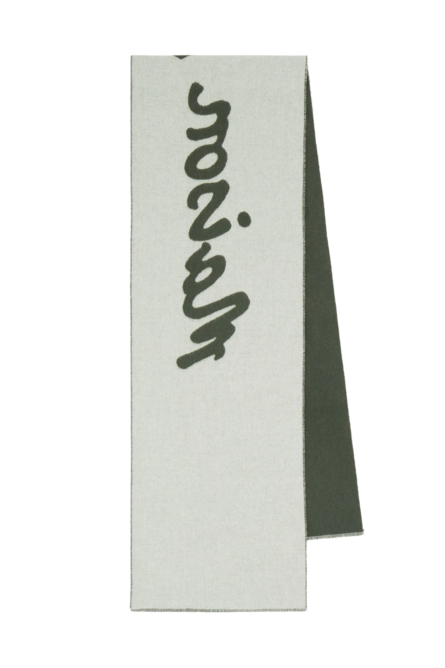 Maison Kitsuné Maison Kitsune Handwriting Scarf In Blue