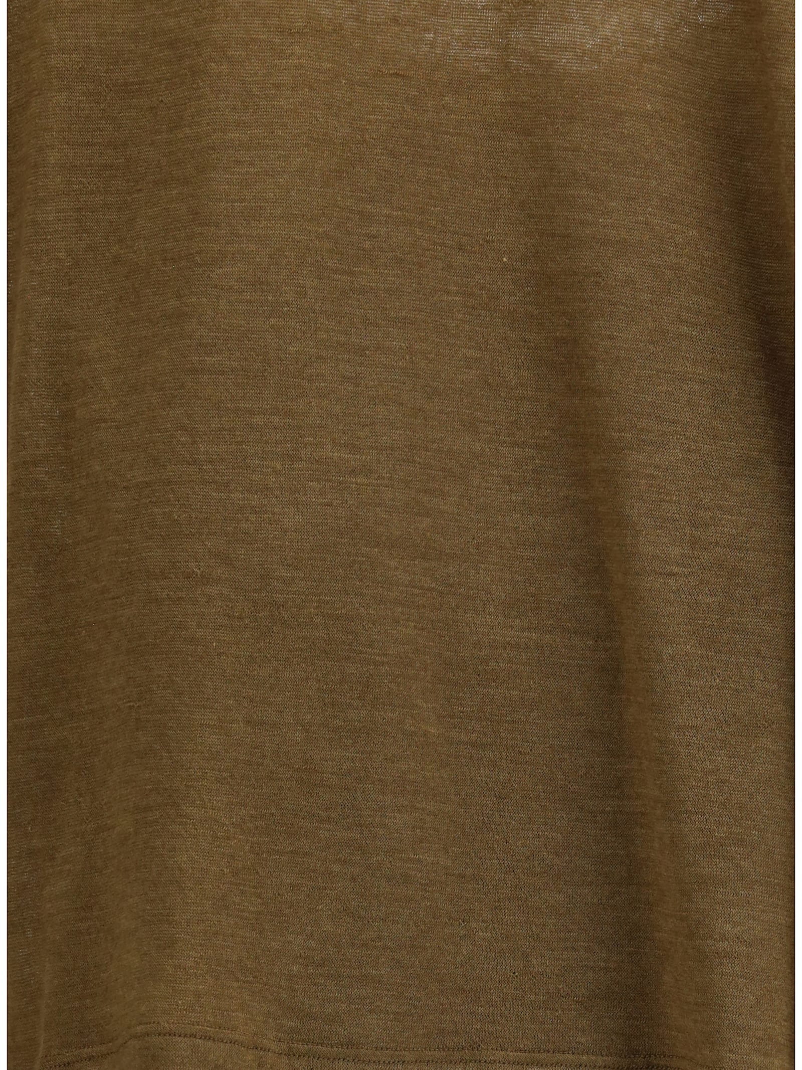 Saint Laurent Short-sleeved T-shirt In Cashmere And Silk In Brown