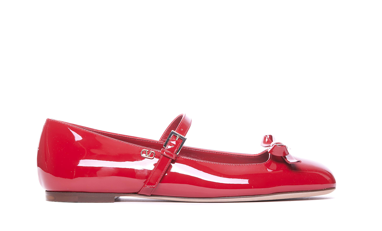 Shop Valentino Romance Ballets In Red