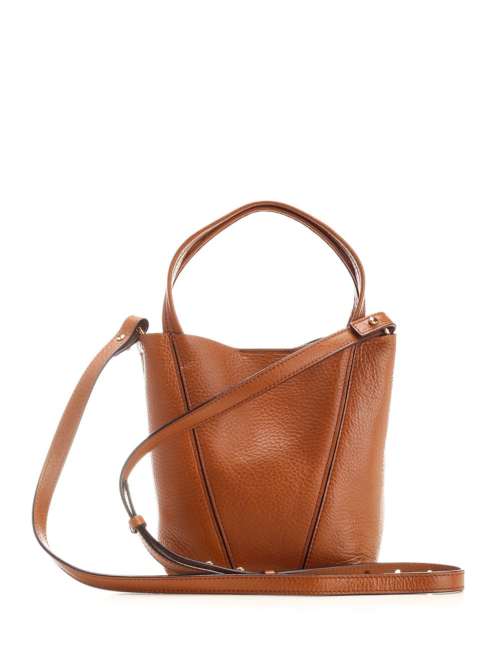 Chloé Spin Small Tote Bag In Brown