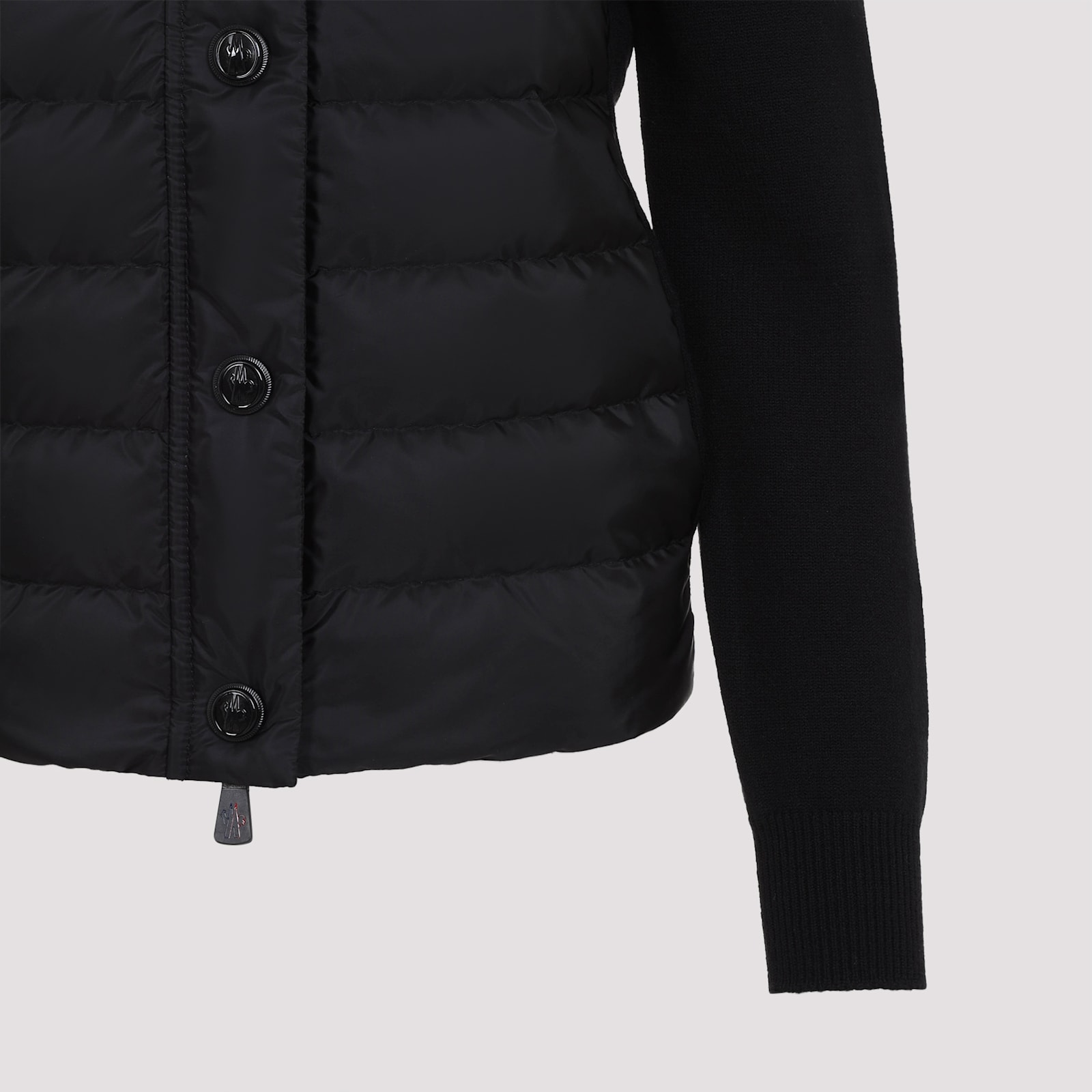 MONCLER MONCLER PADDED WOOL CARDIGAN 