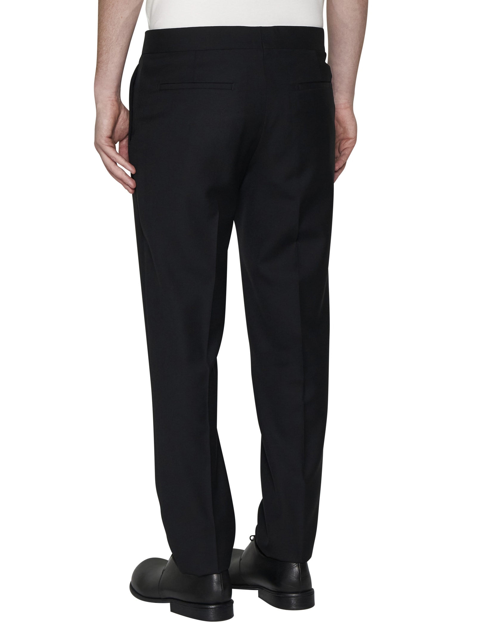 Shop Lardini Pants In Black