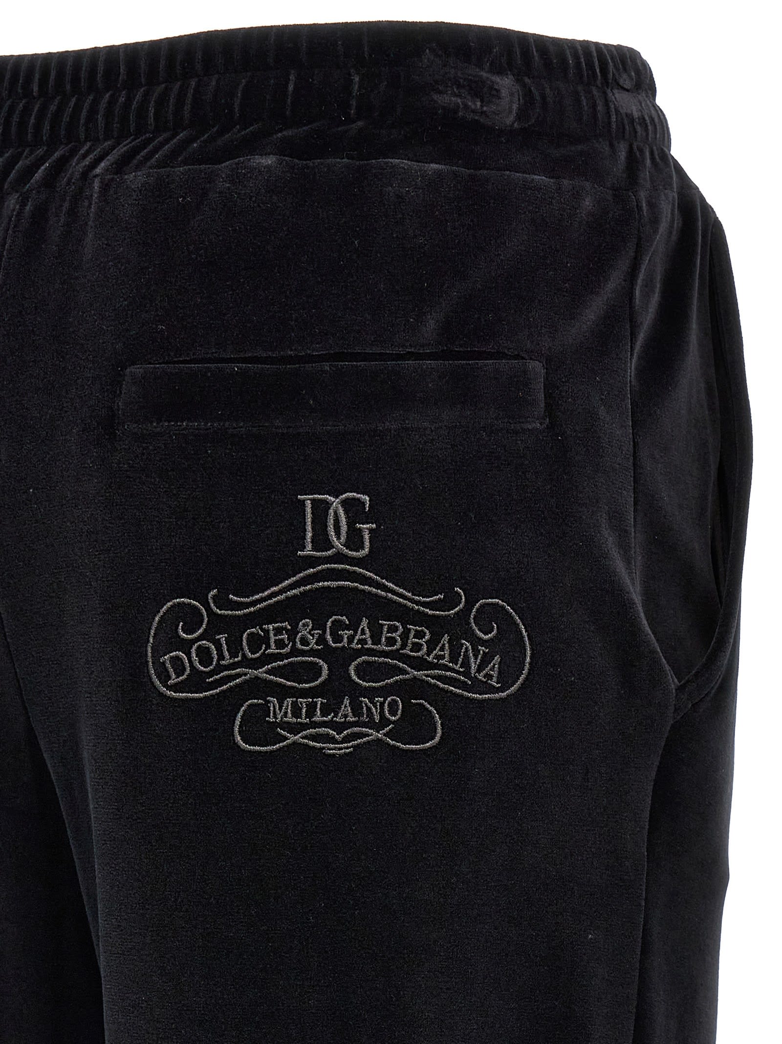 Shop Dolce & Gabbana Black Sicily Joggers