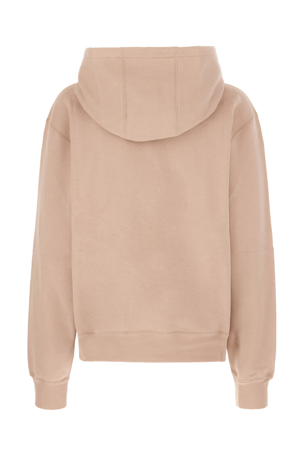 Shop Saint Laurent Antiqued Pink Cotton Sweatshirt In Nude Rose