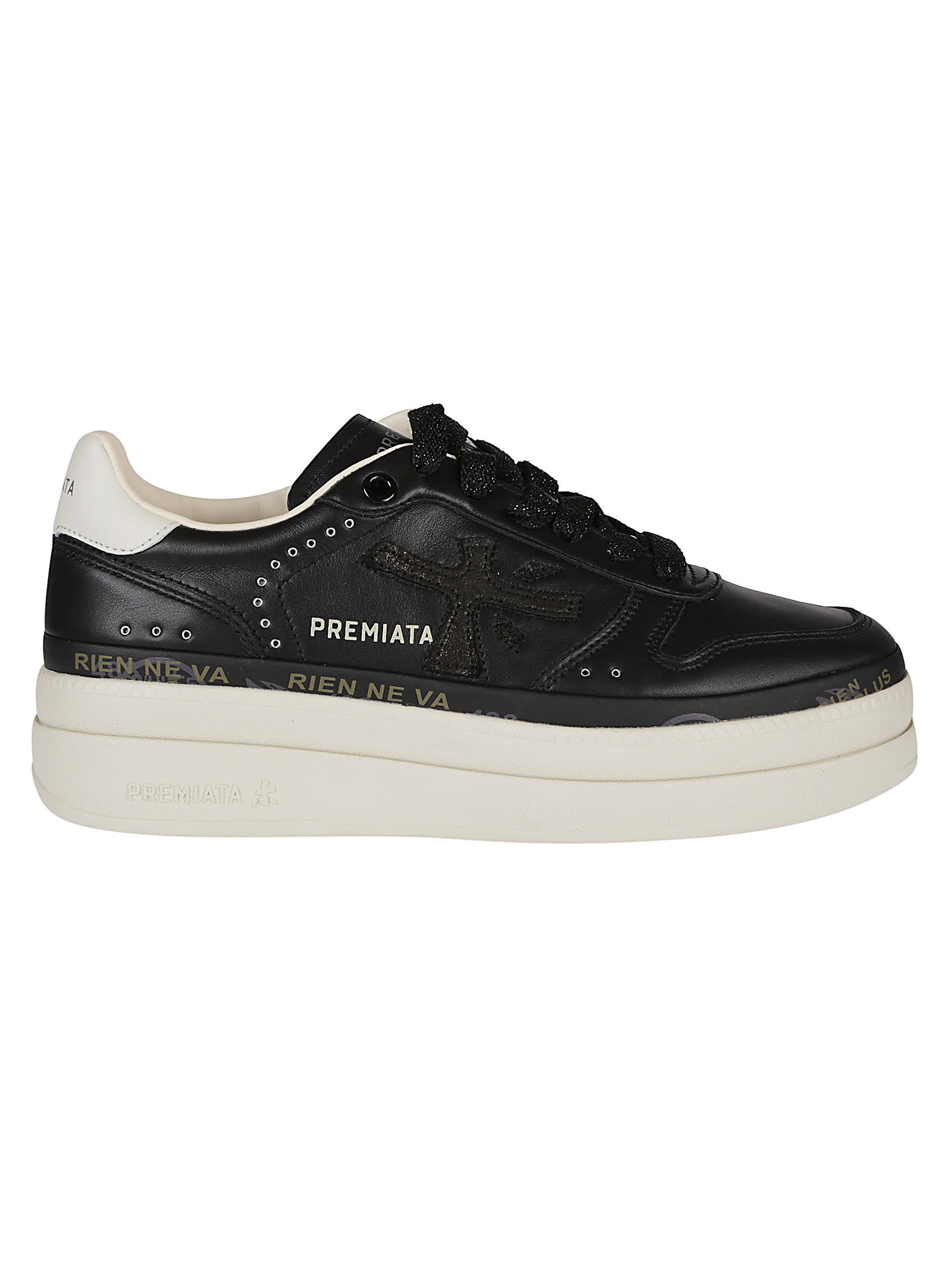 Shop Premiata Micol Sneakers In Nero