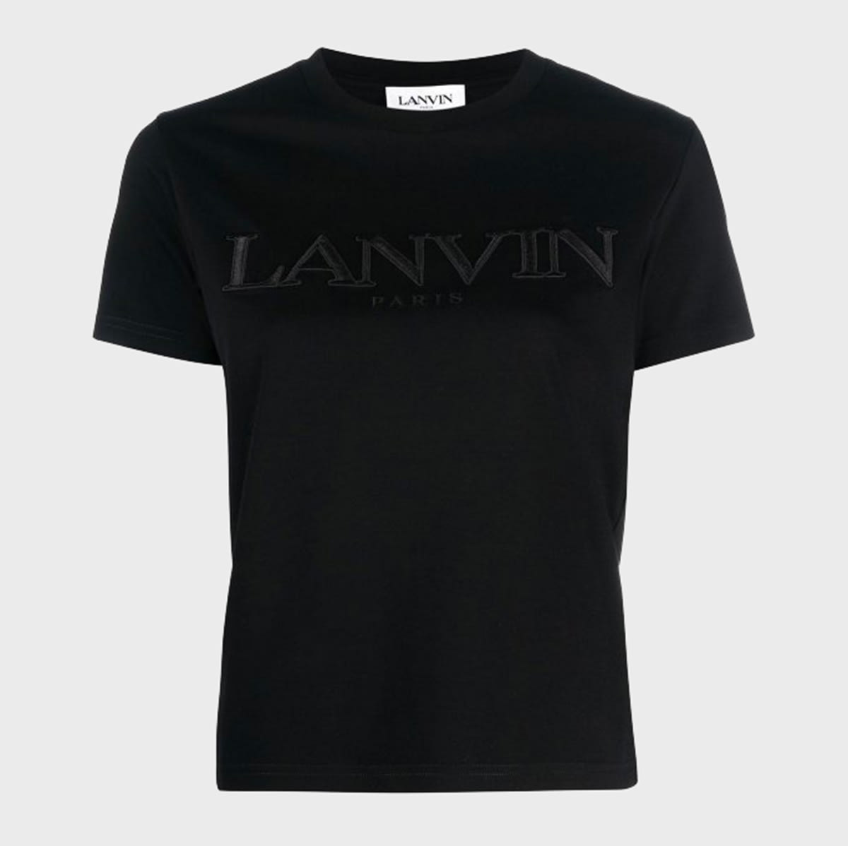 Lanvin Black Cotton T-shirt