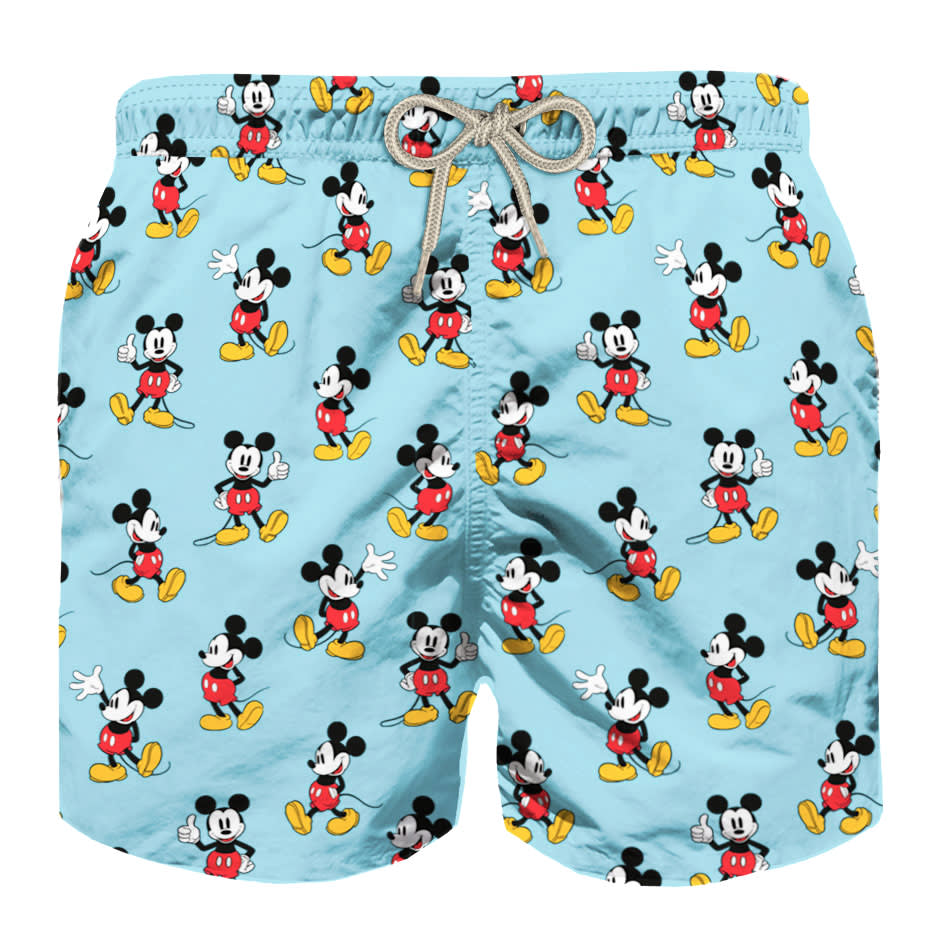 MC2 Saint Barth Mickey Mouse Print Kids Light Swimshorts - Disney© Special Edition