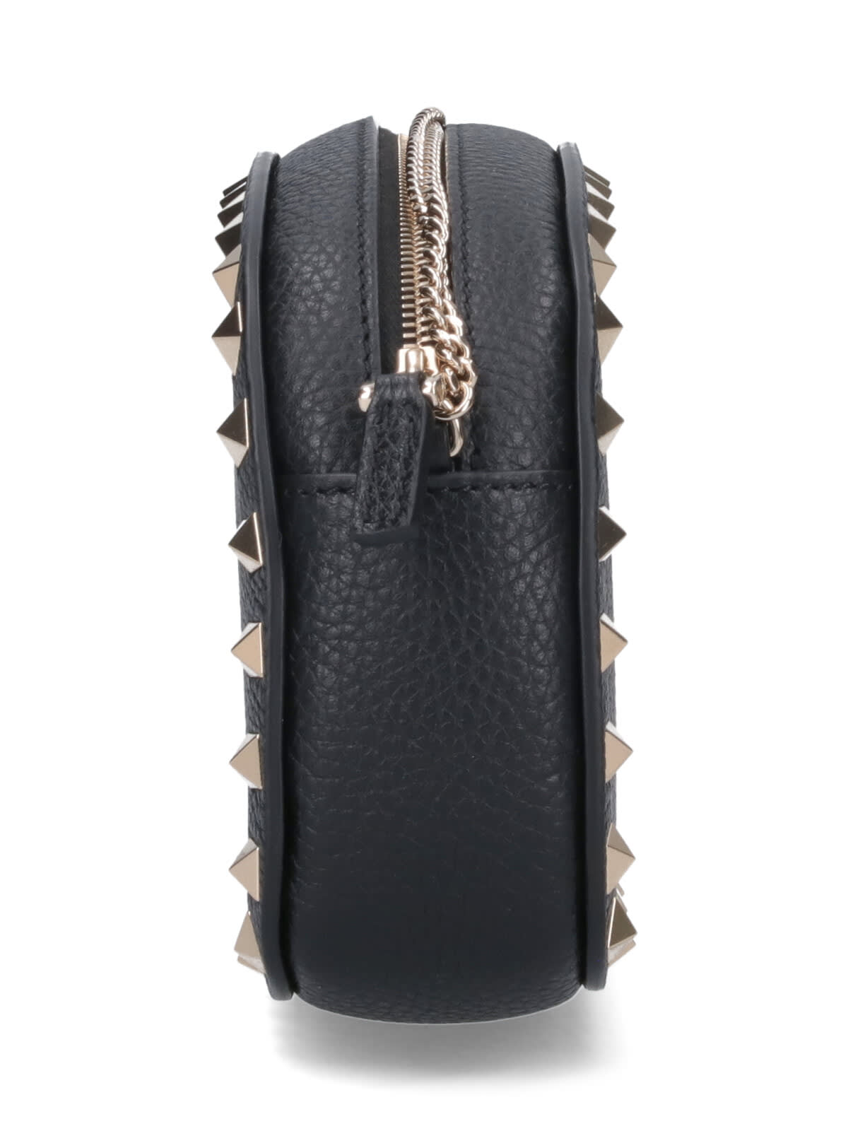 Valentino Mini Rockstud Leather Crossbody Bag In Black