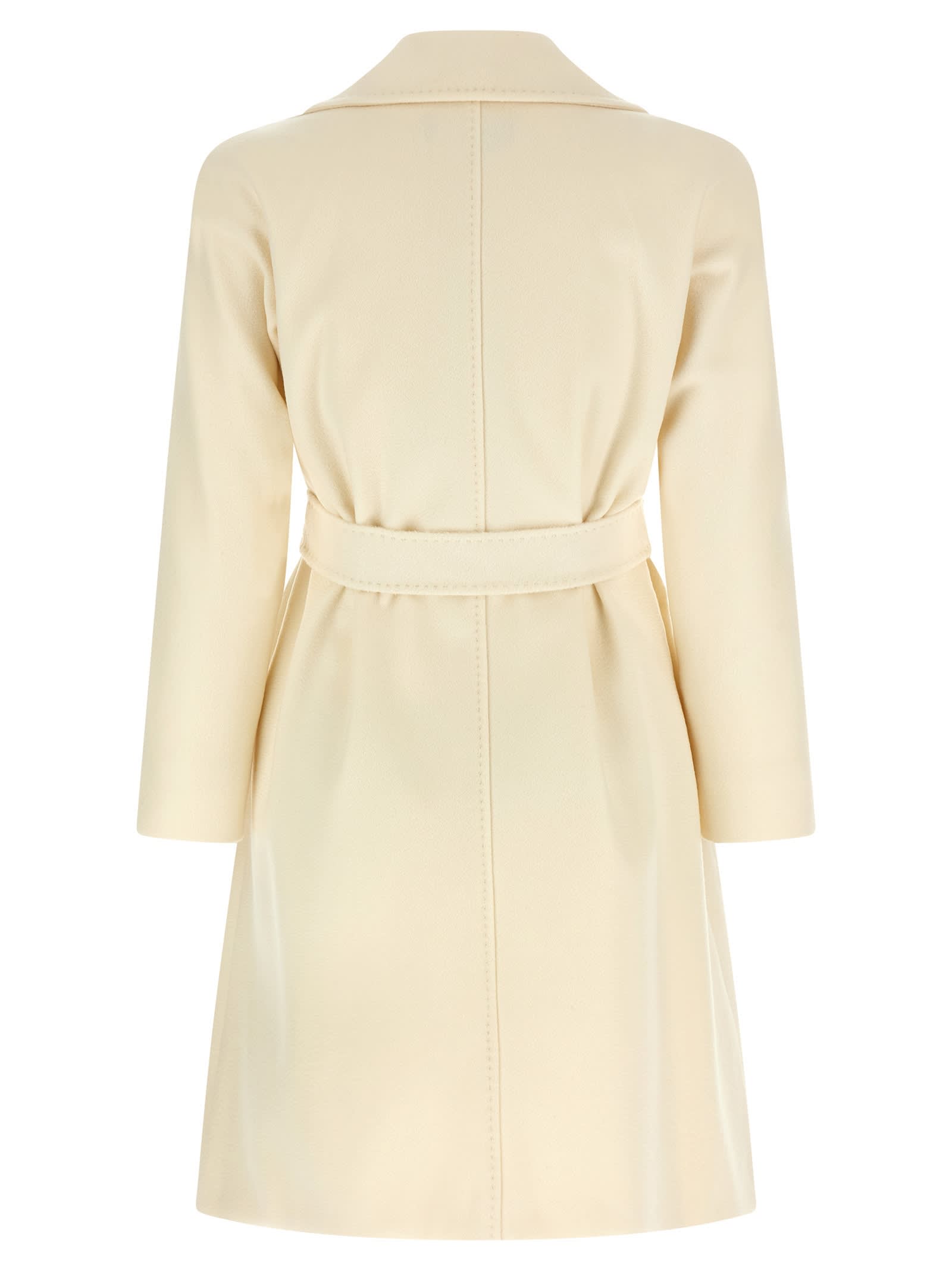 Max Mara Dravenna Coat In White