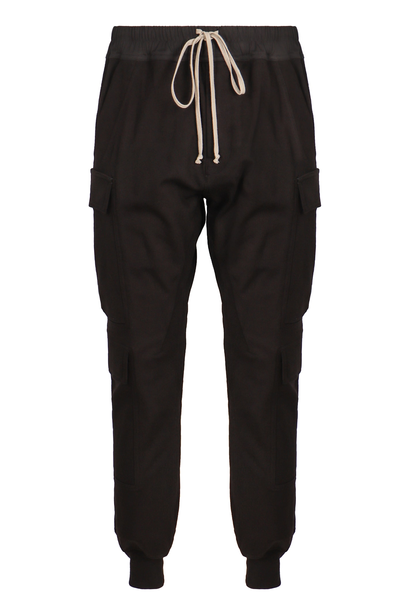 Rick Owens Cotton Trousers In Black
