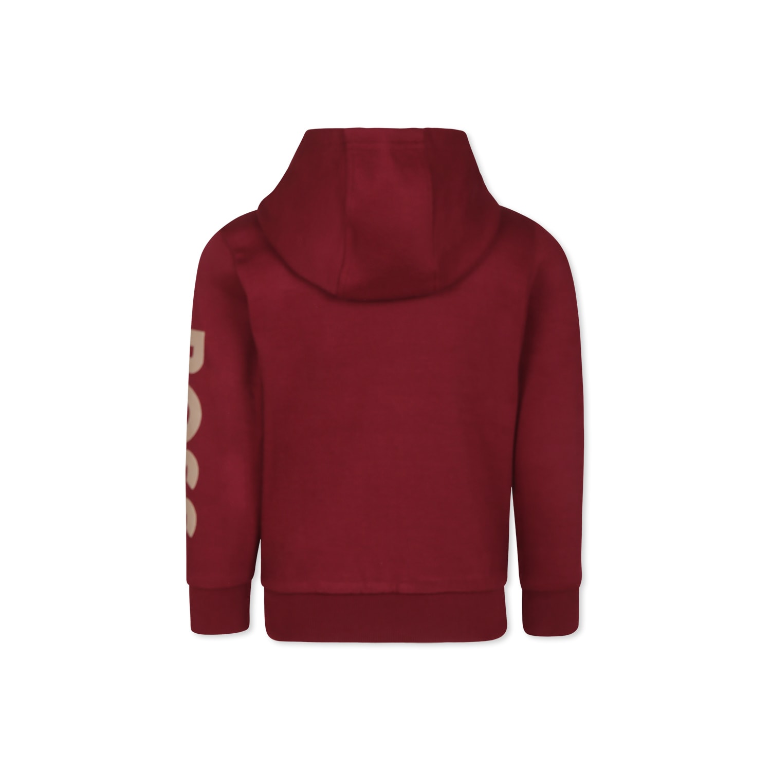 Hugo Boss Burgundy Sweatshirt For Boy With Logo In Bordeaux