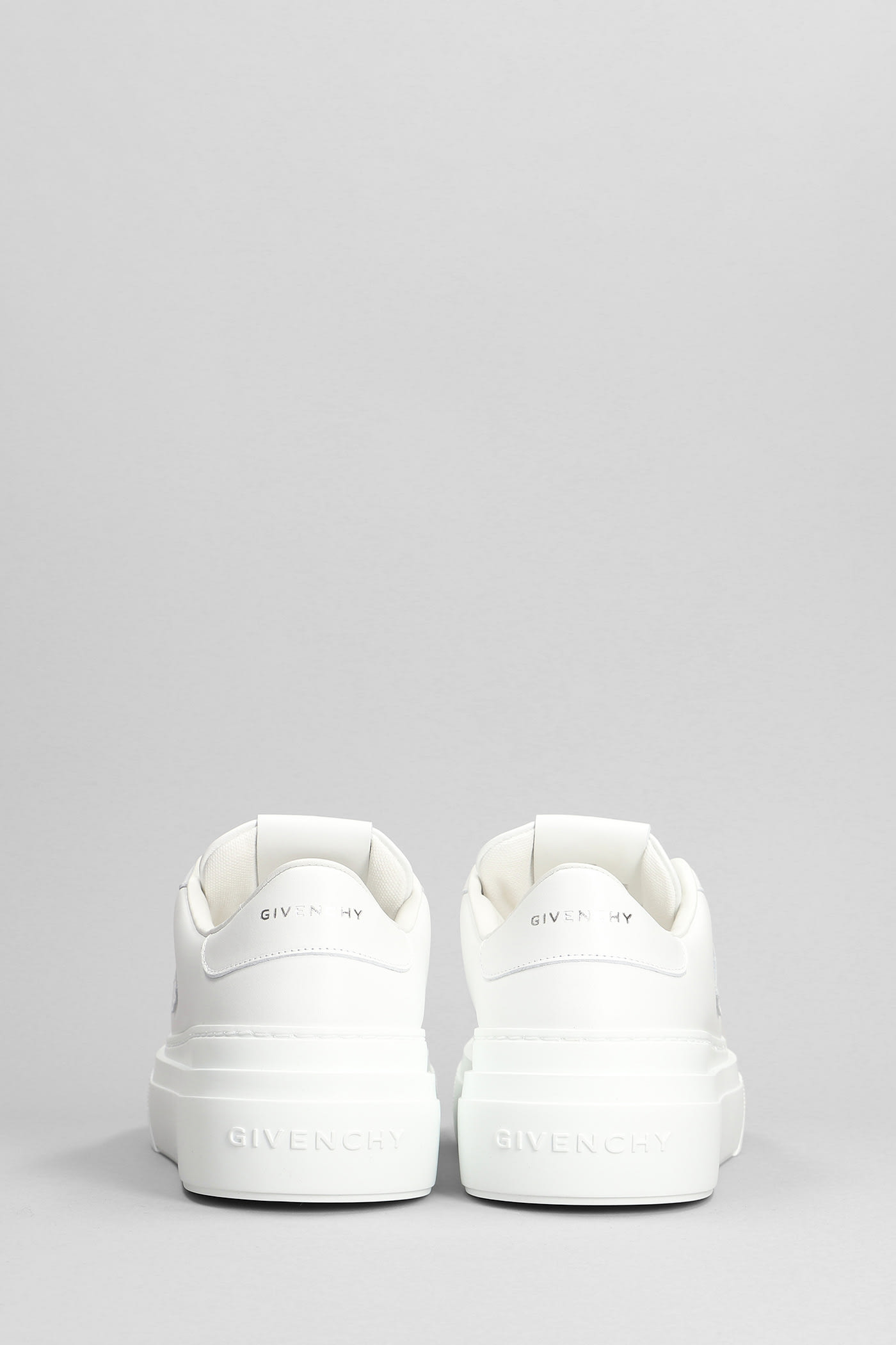 Shop Givenchy City Platform Sneakers In White Leather