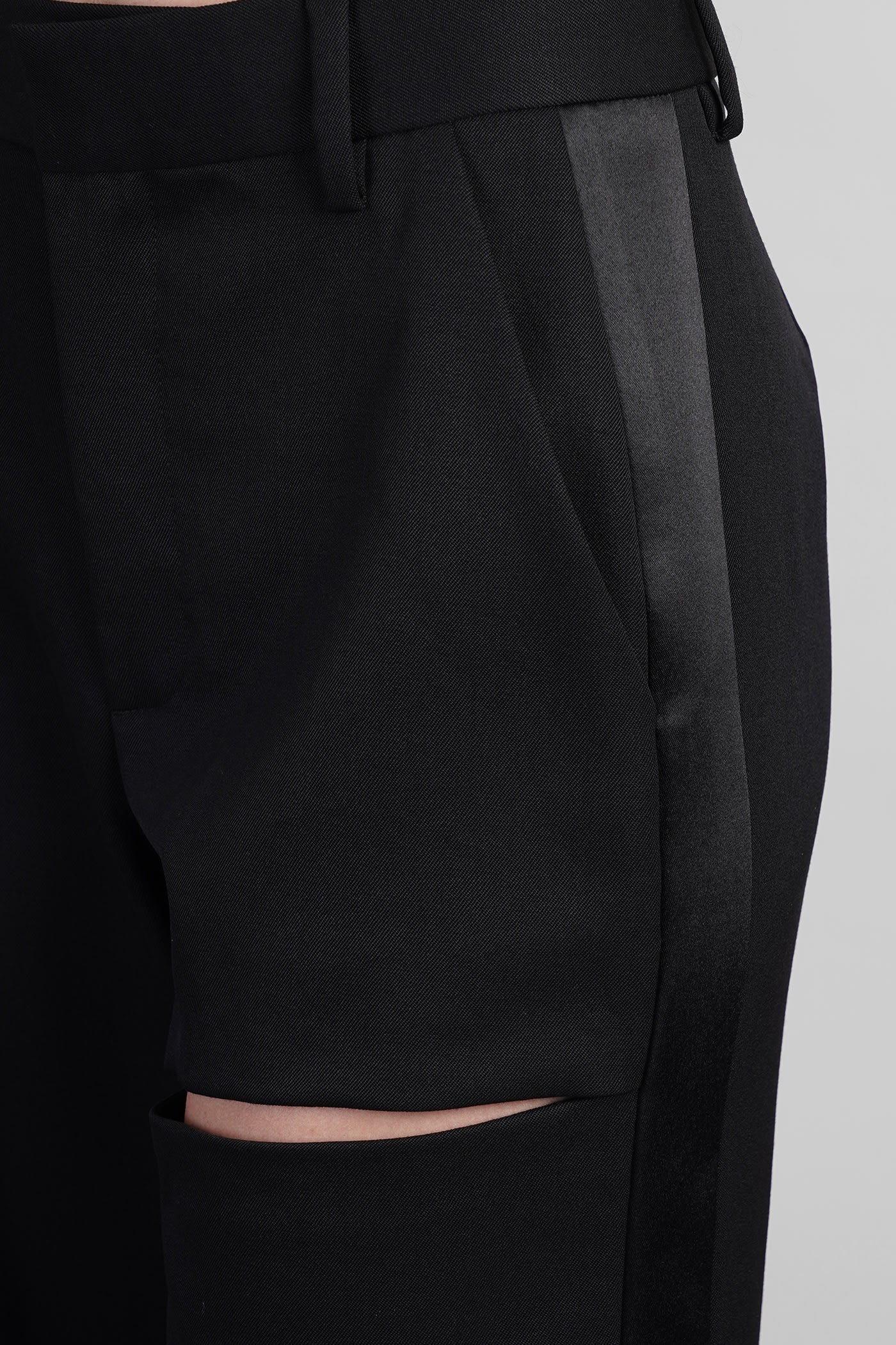 Shop Area Pants In Black Wool