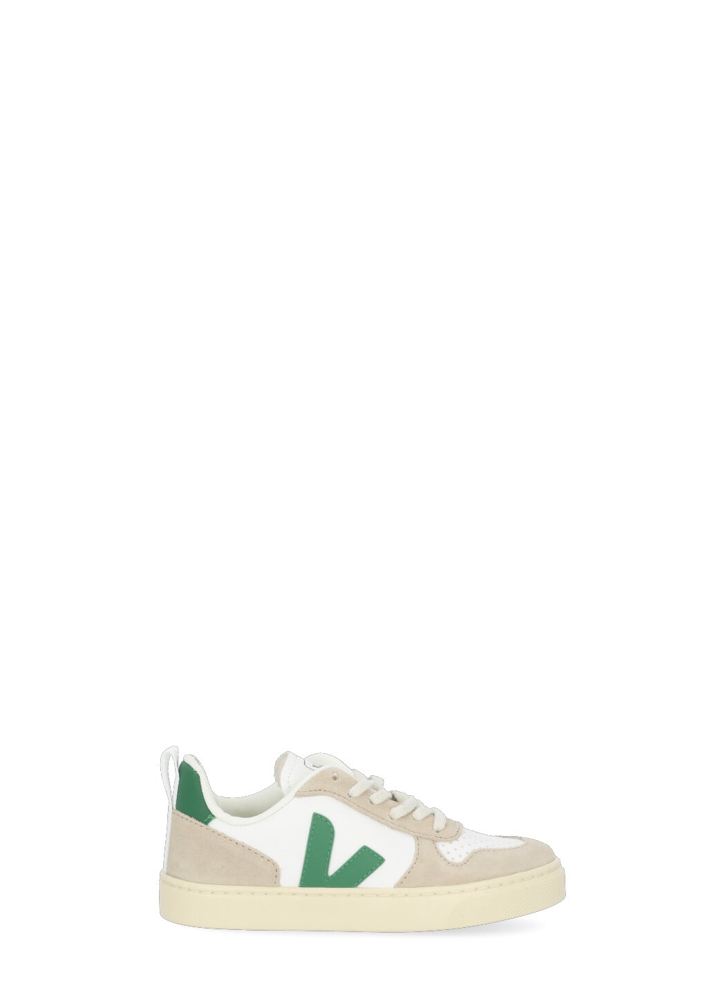 Veja Kids' Sneakers Small V-10 Chromefree In Bianco+verde