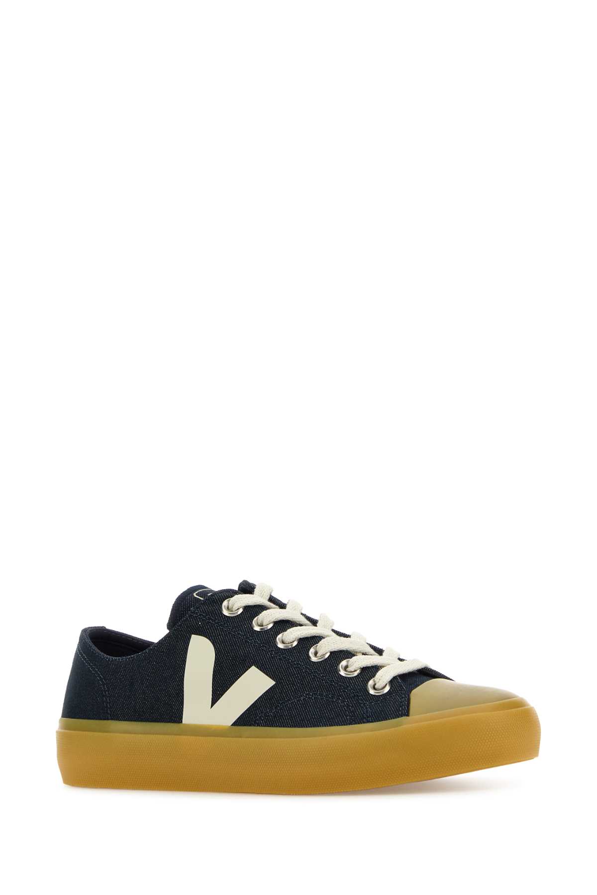Shop Veja Denim Wata Ii Sneakers In Bluepierrenatural