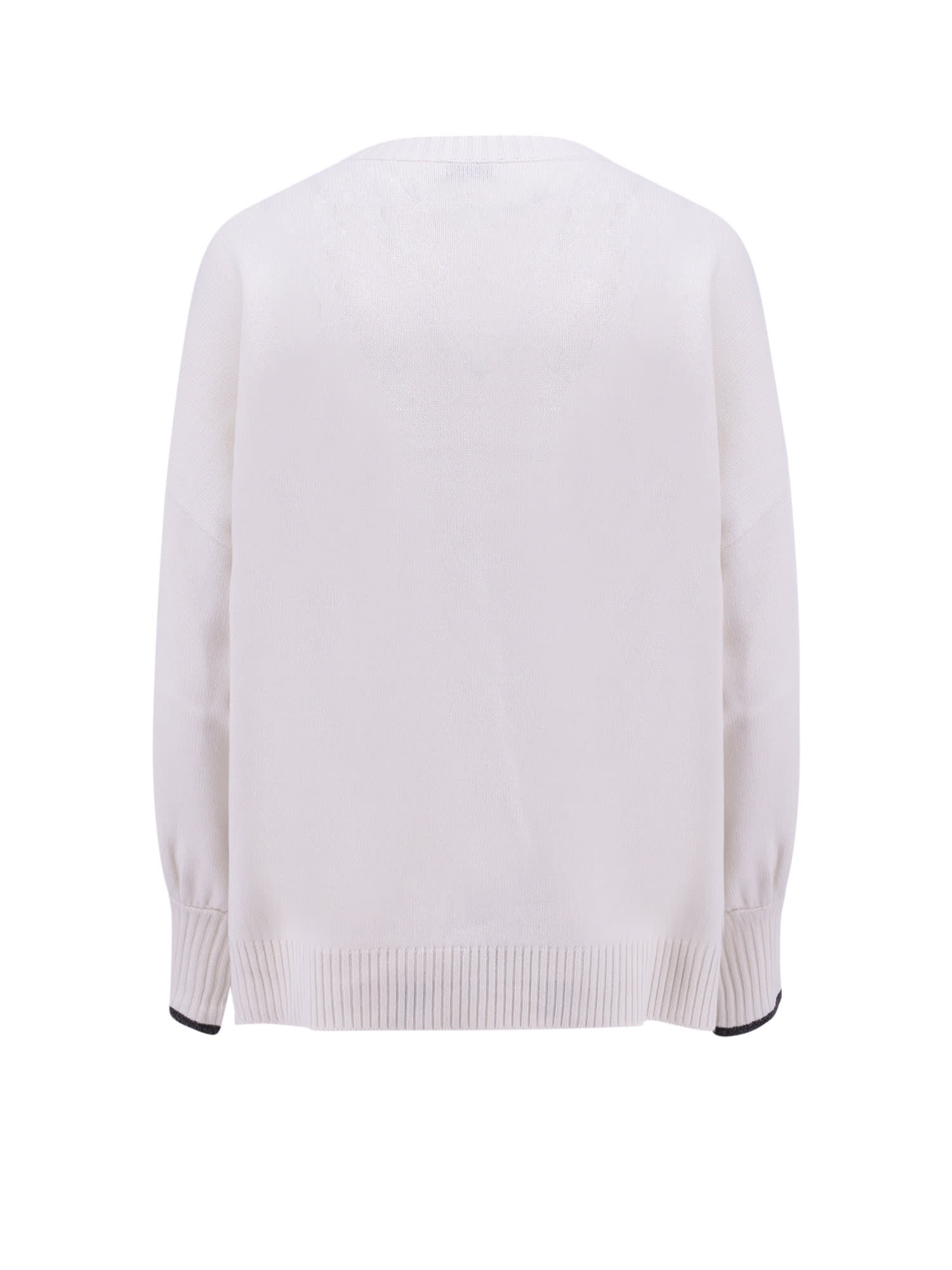 Shop Brunello Cucinelli Sweater In Yellow Cream