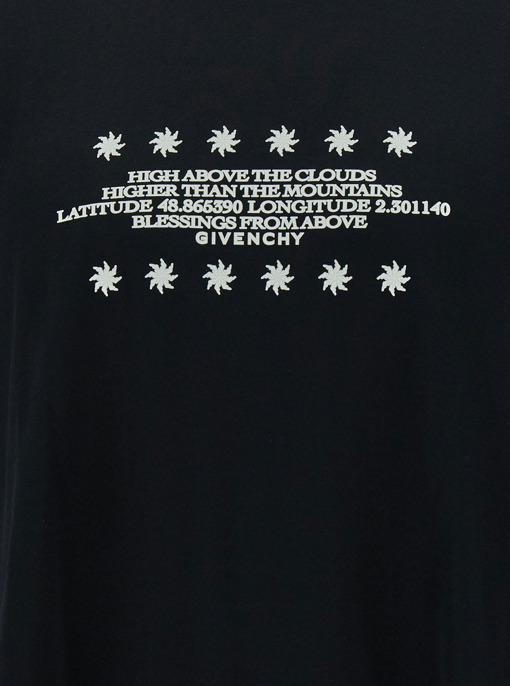Shop Givenchy Black T-shirt With Graphic Print In Cotton Man