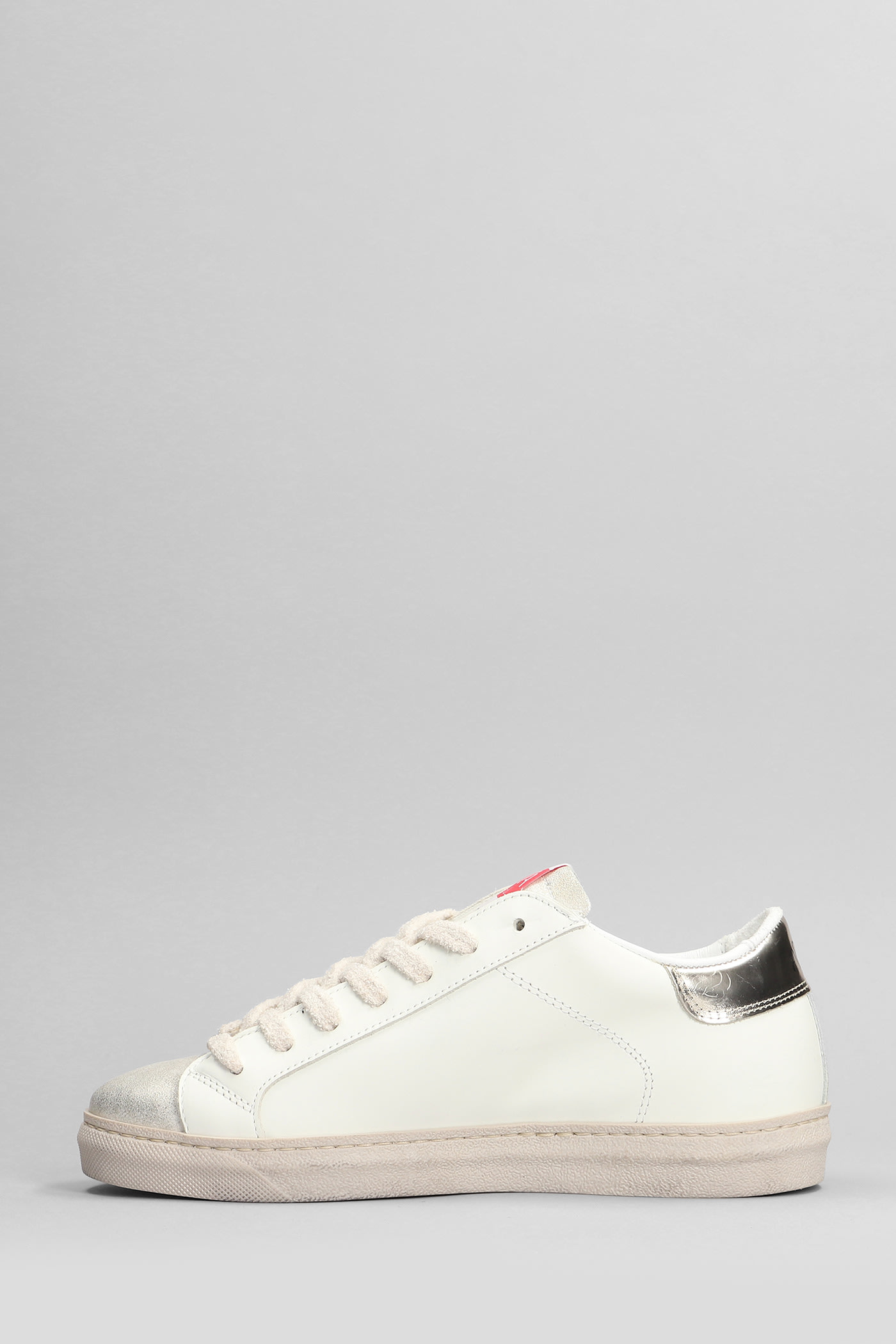 Shop Ama Brand Sneakers In White Leather