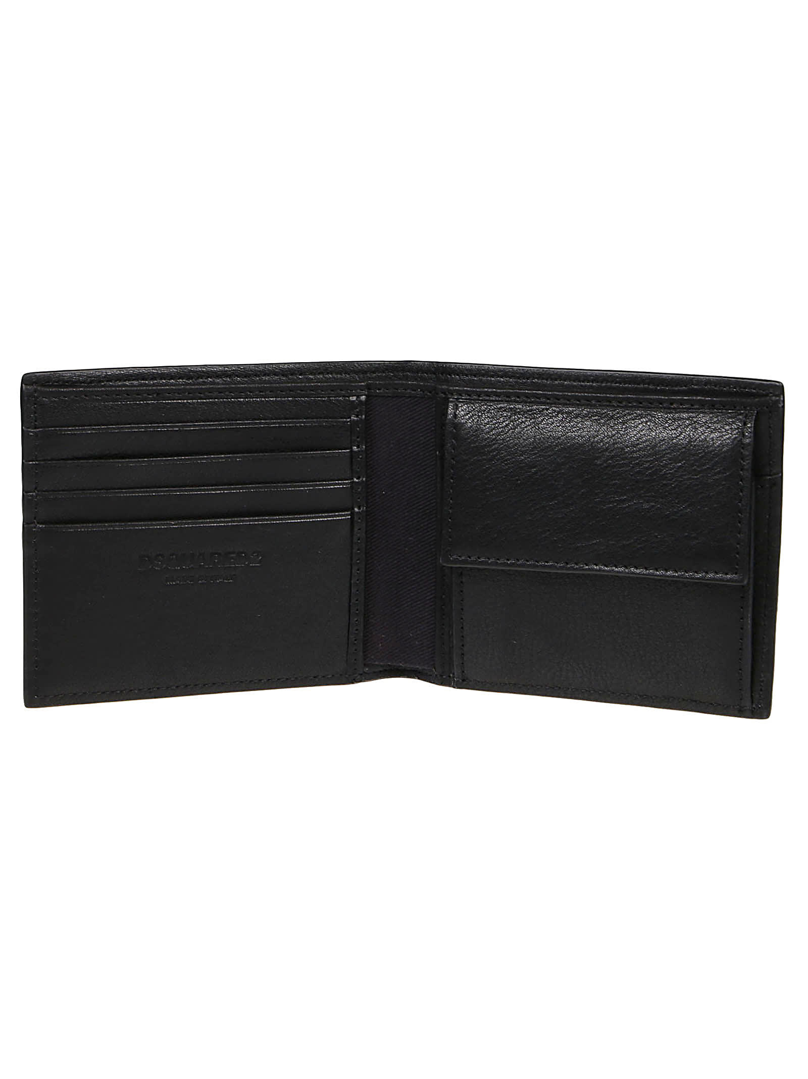 Shop Dsquared2 Be Icon Wallet In Nero/bianco