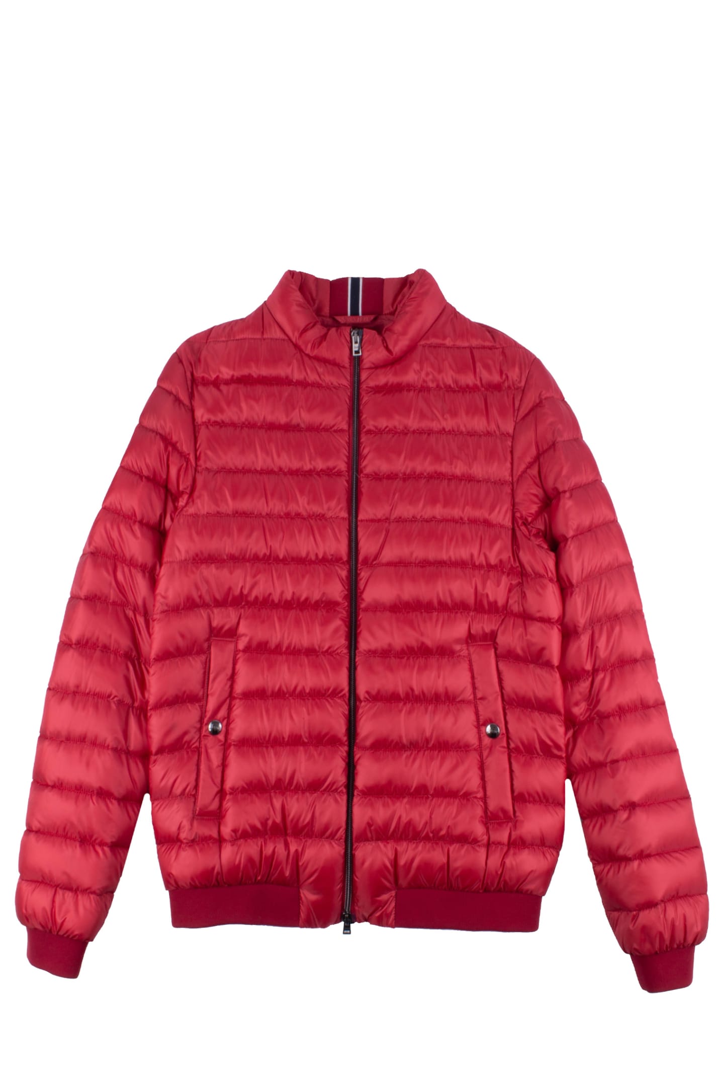 Shop Herno Nylon Down Jacket In Red