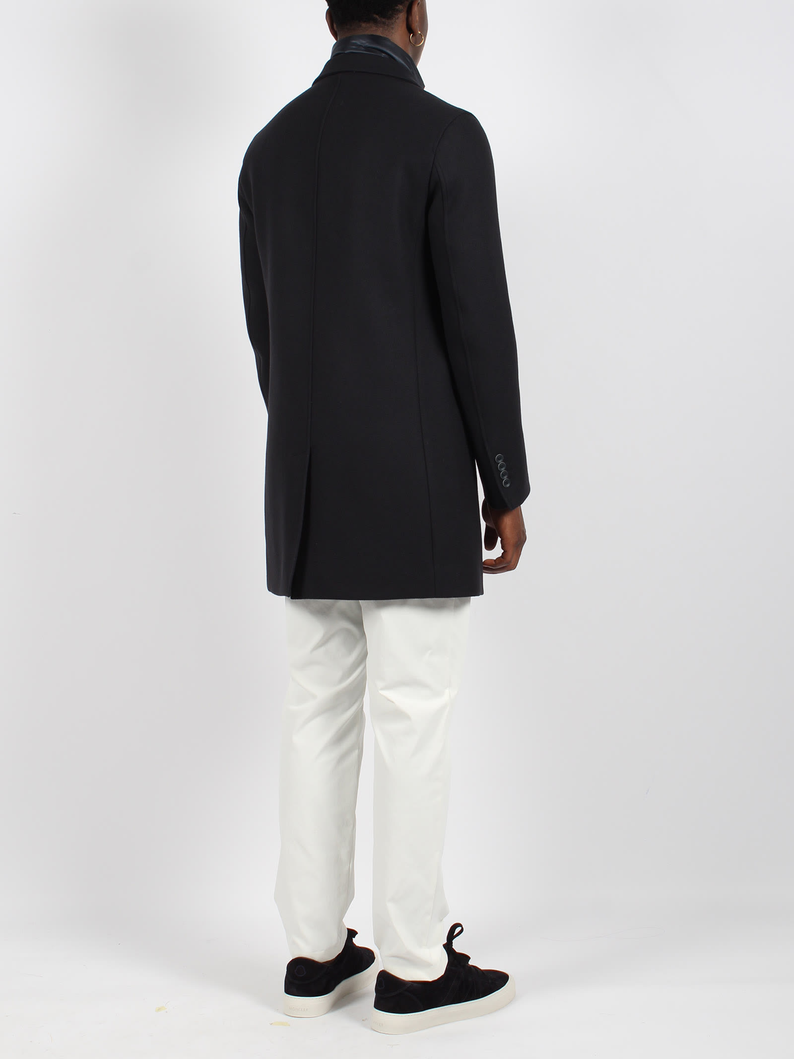 HERNO RECYCLED WOOL COAT 