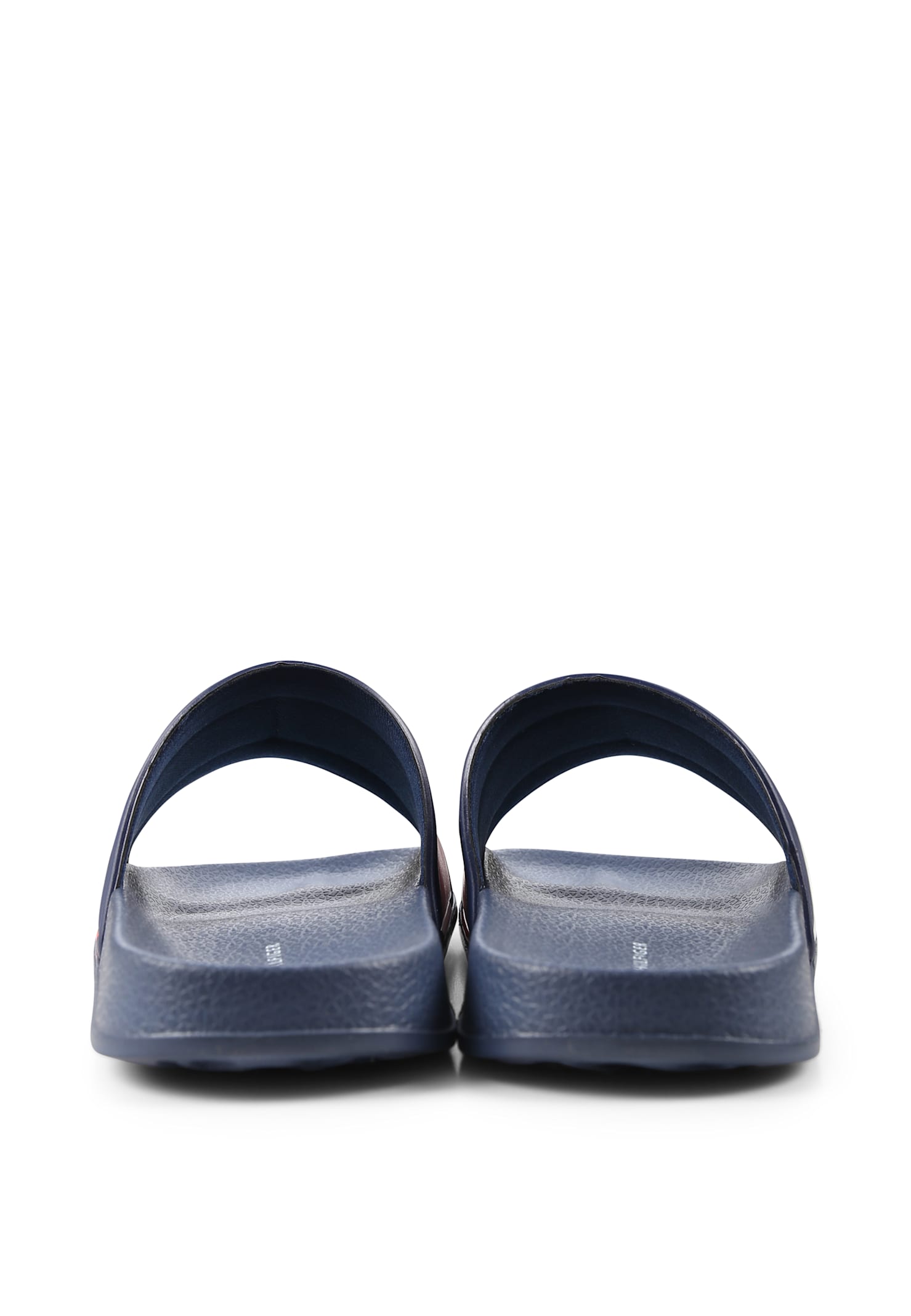 Shop Tommy Hilfiger Blue Slippers For Boy