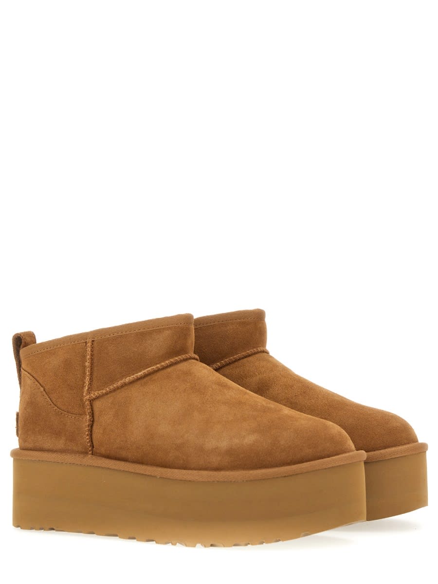 Shop Ugg Classic Ultra Mini Boot With Platform In Brown