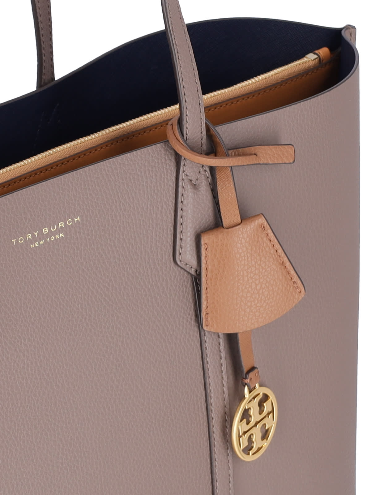 Shop Tory Burch Perry Tote Bag In Taupe
