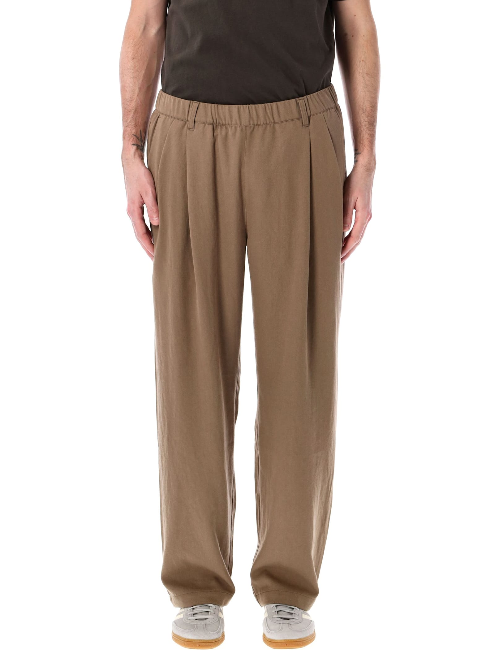 Pleated Twill Pants