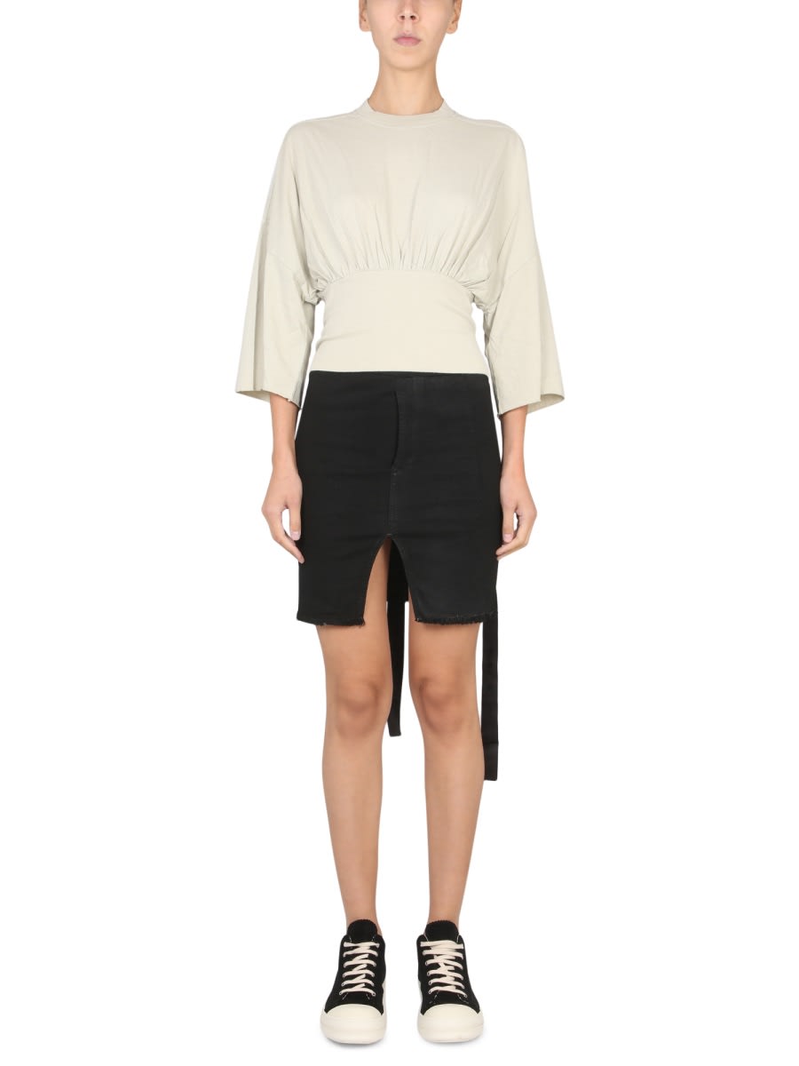 Shop Drkshdw Tommy Cropped Top In Ivory