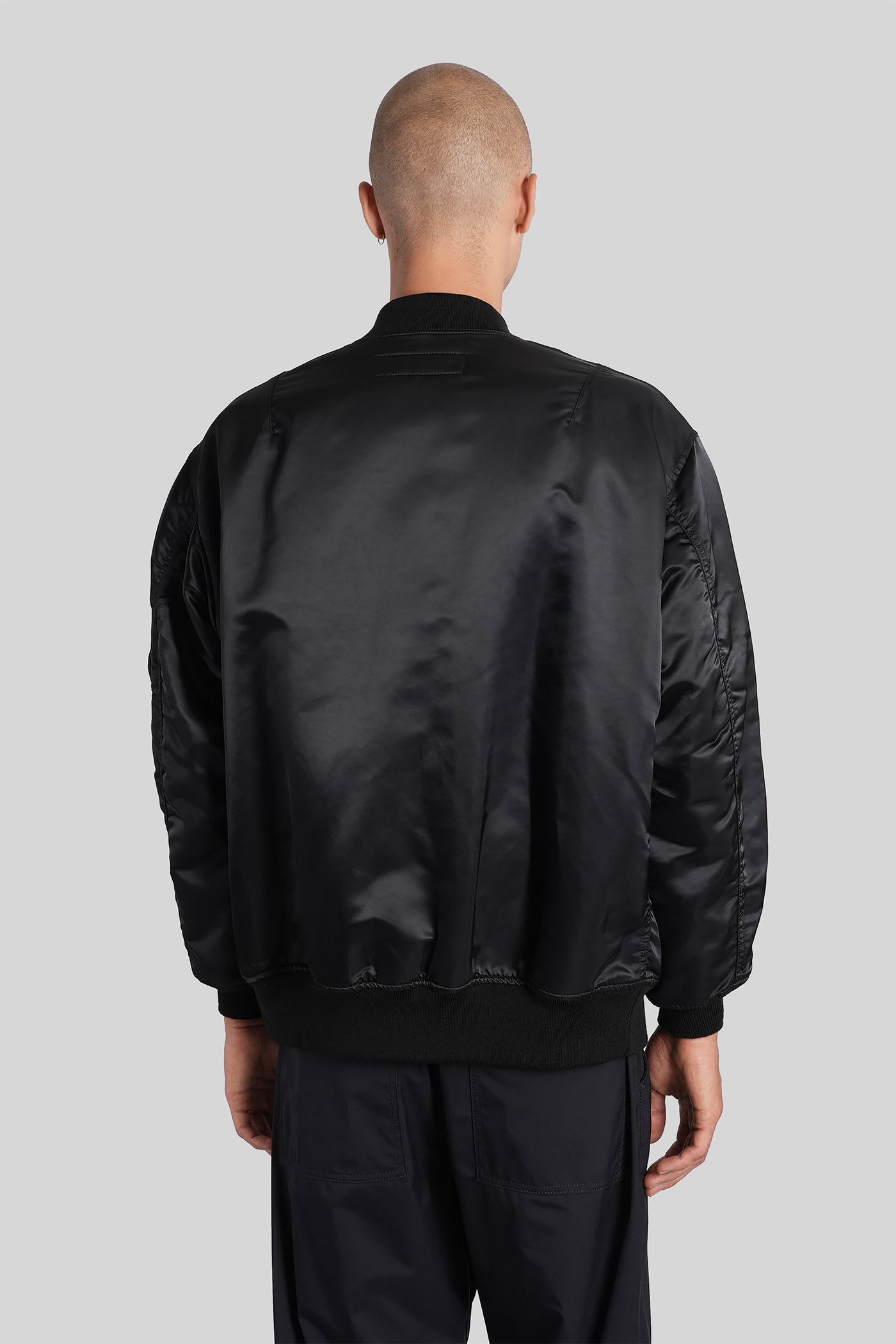 Comme Des Garçons Homme Deux Bomber Jacket In Black Nylon In Black