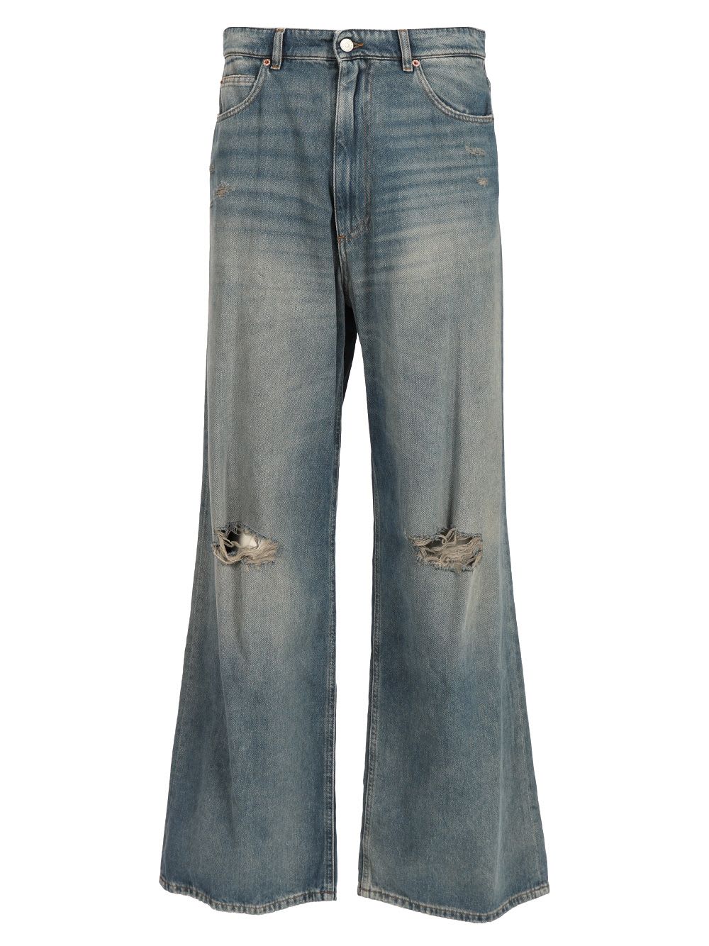 Vintage Finish Stonewashed Jeans