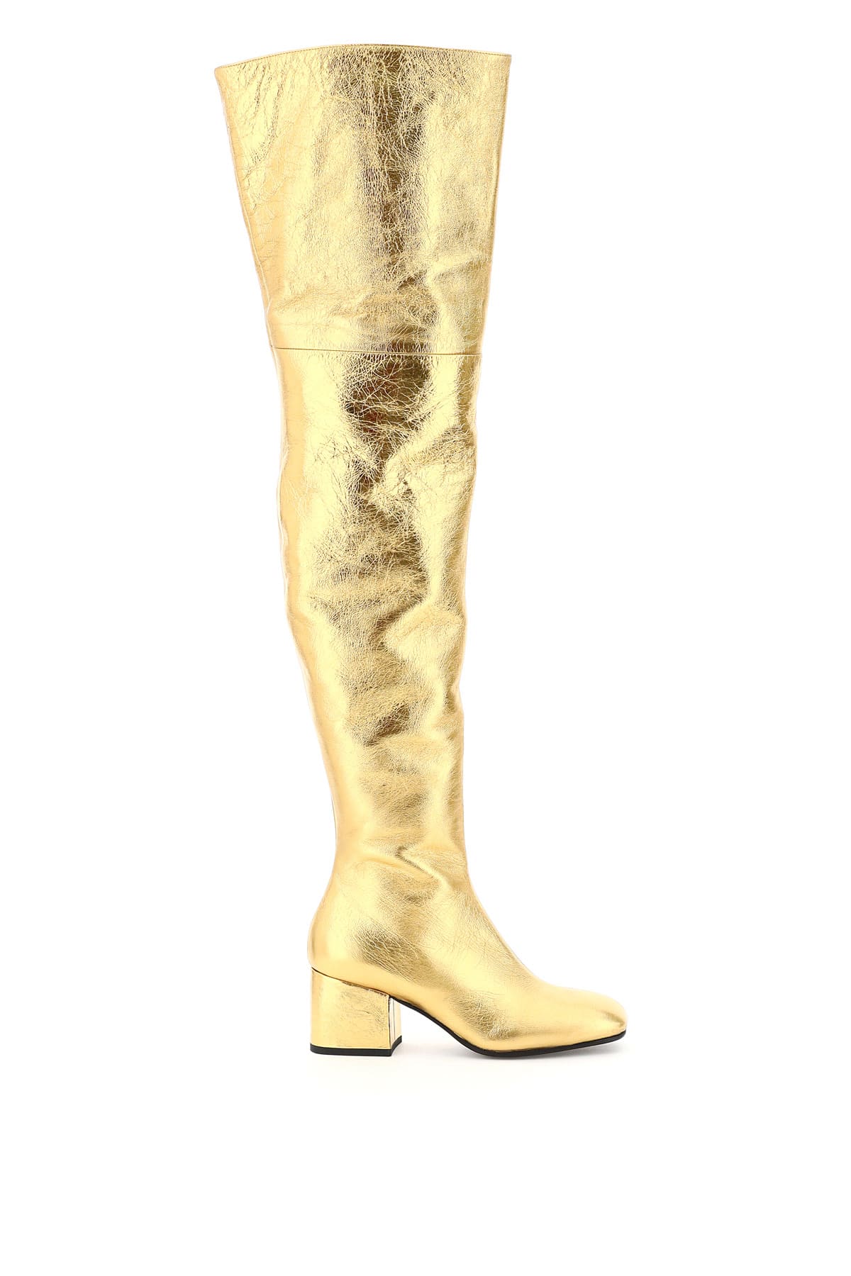 Photo of  Marni Oversized Boot In Laminated Nappa- shop Marni Boots online sales