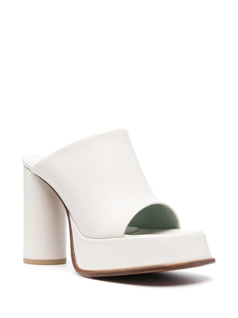 Shop Ambush Open-toe Mule Heels In White