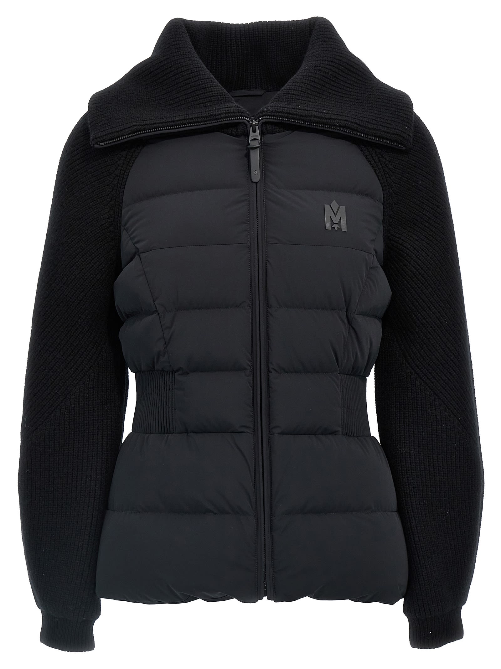 Shop Mackage Foxy Down Jacket In Black