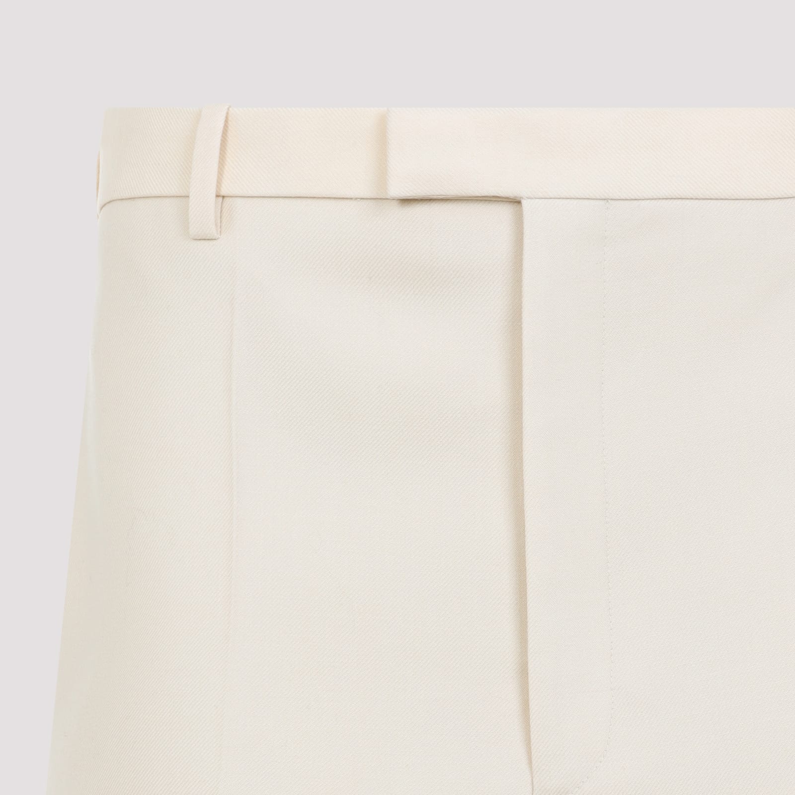 Shop Carven Tr203 Straight Leg Trousers In Parchment