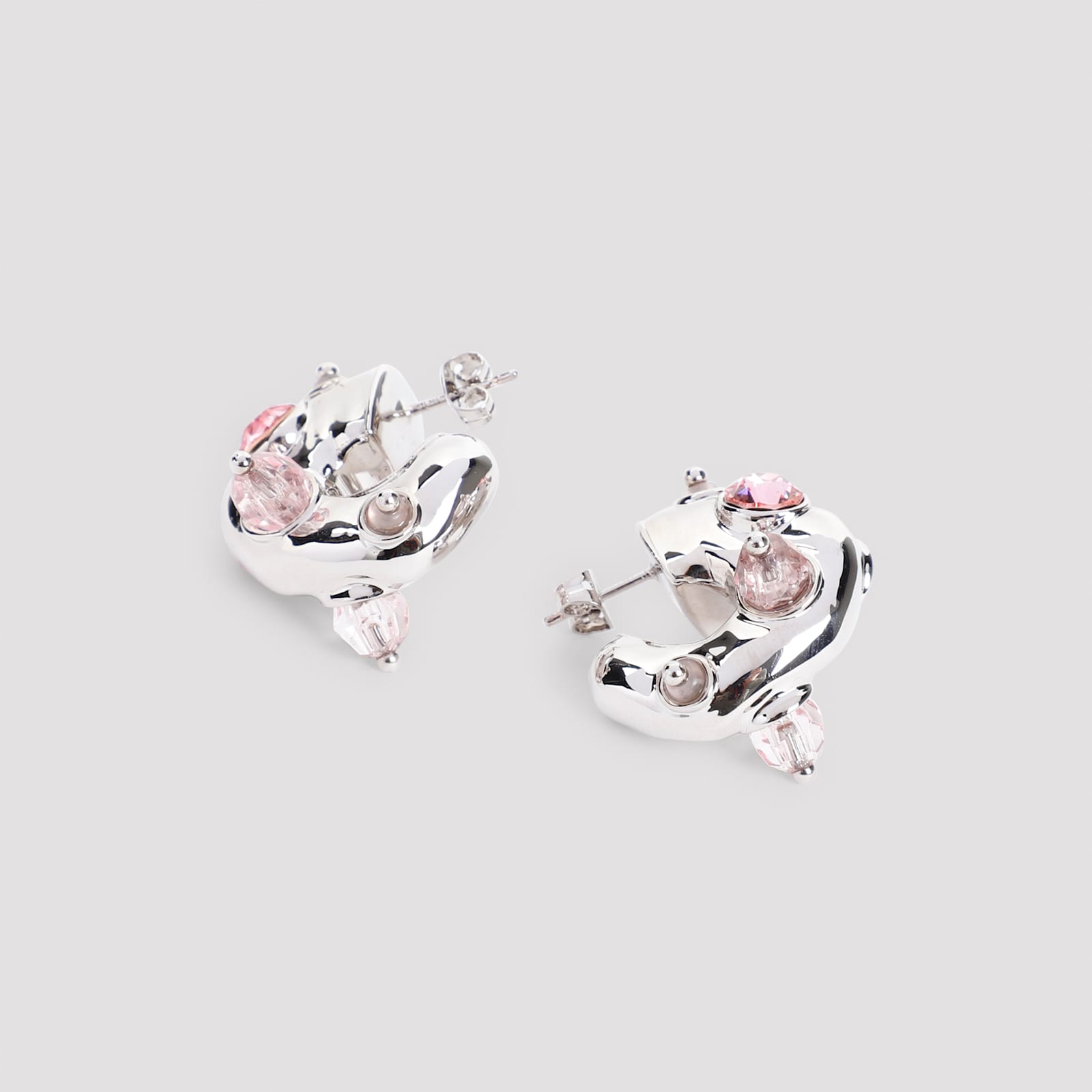 Shop Dries Van Noten Earrings In Pink